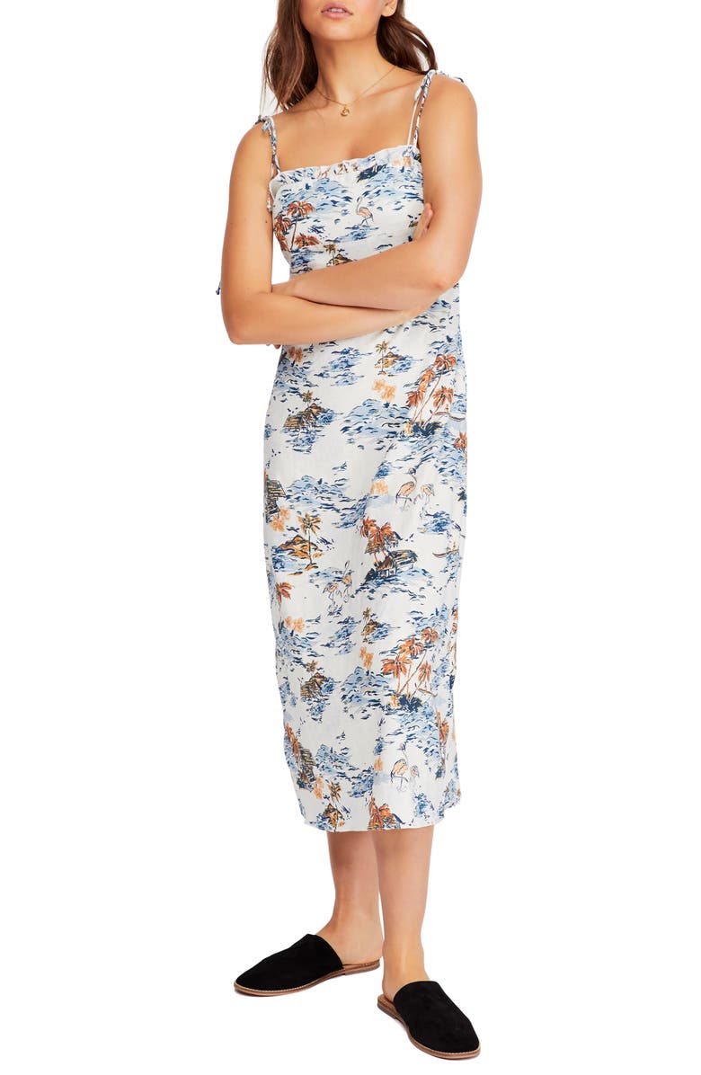 Free People Dresses BEACH PARTY TIE SHOULDER MIDI DRESS