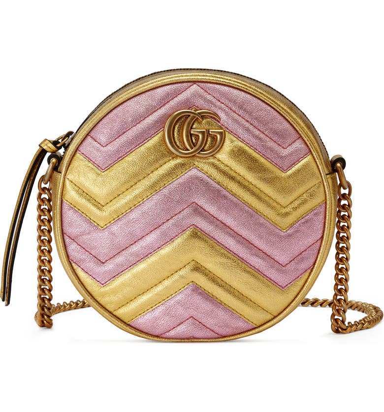 Gucci Marmont 2.0 Mini Leather Circle Crossbody Bag | Nordstrom