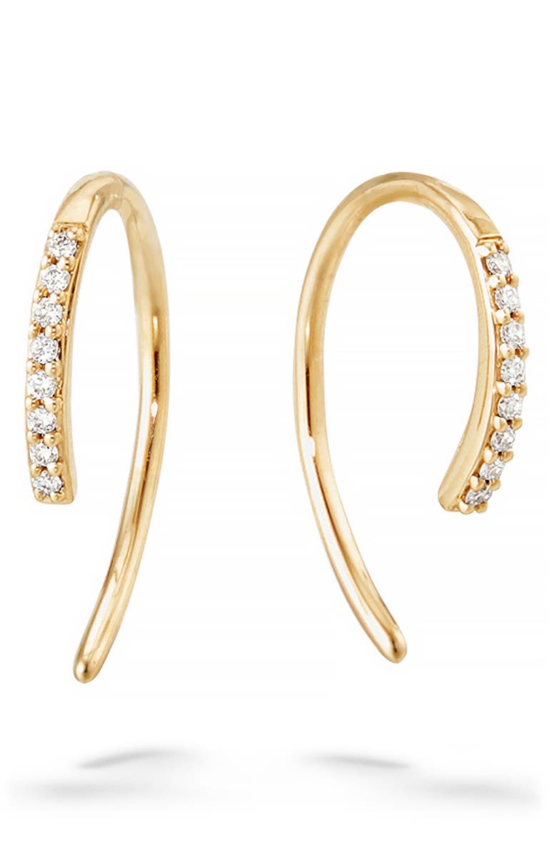 LANA JEWELRY HOOKED ON DIAMOND HOOP EARRINGS,6438-DW00-100-00-01