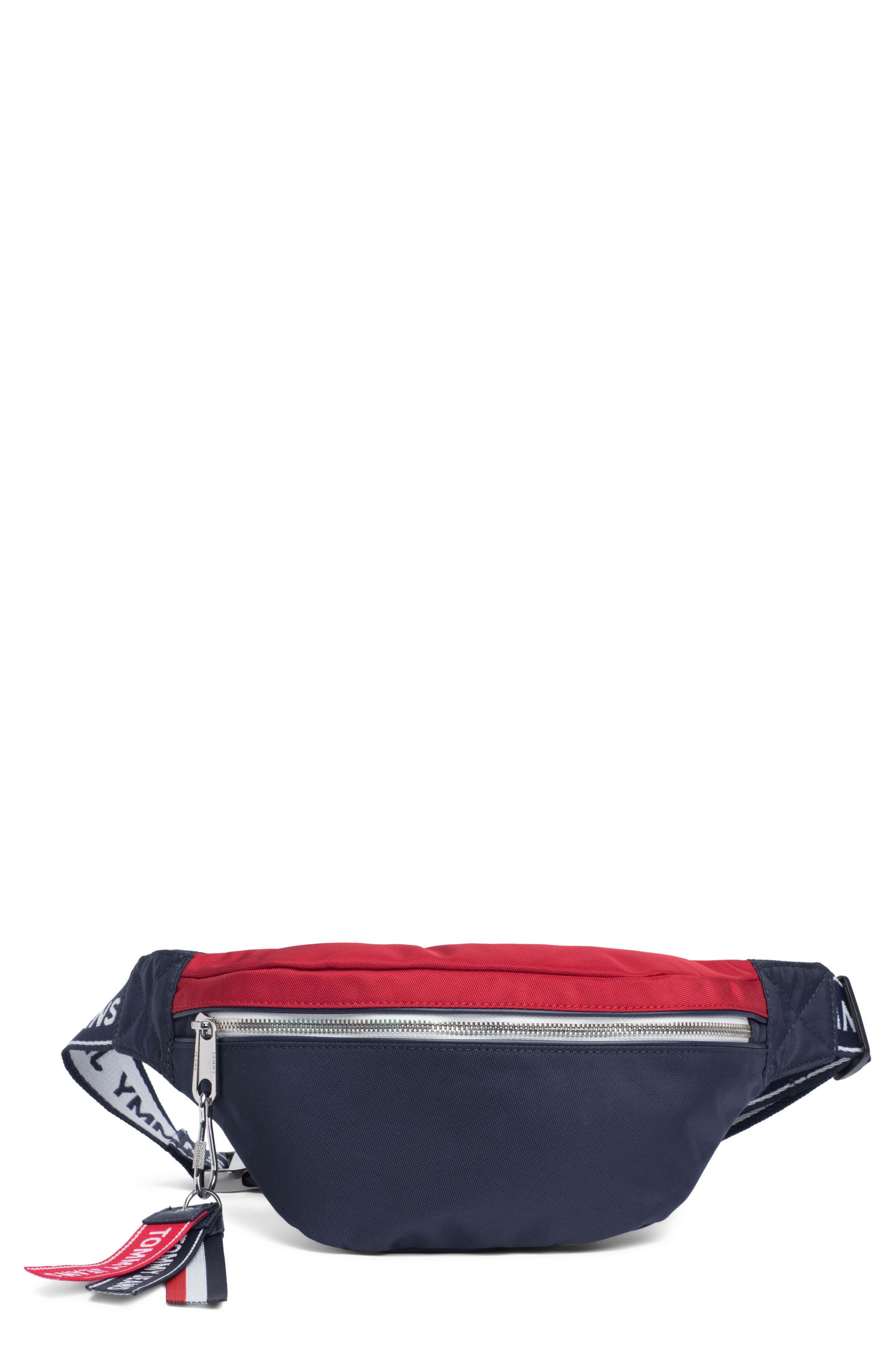 TOMMY JEANS Logo Belt Bag, Main, color, CORPORATE NAVY
