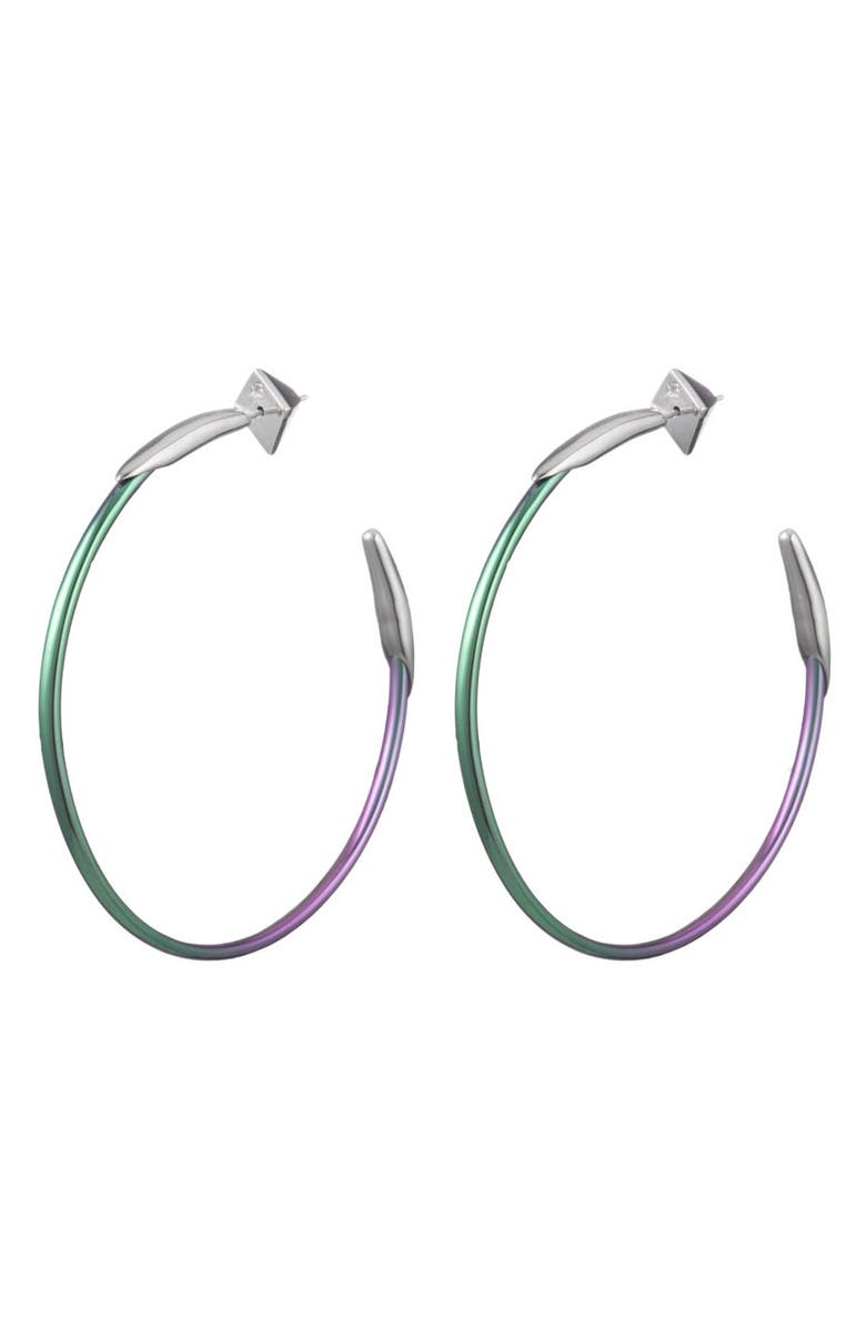 Alexis Bittar LUCITE HOOP EARRINGS