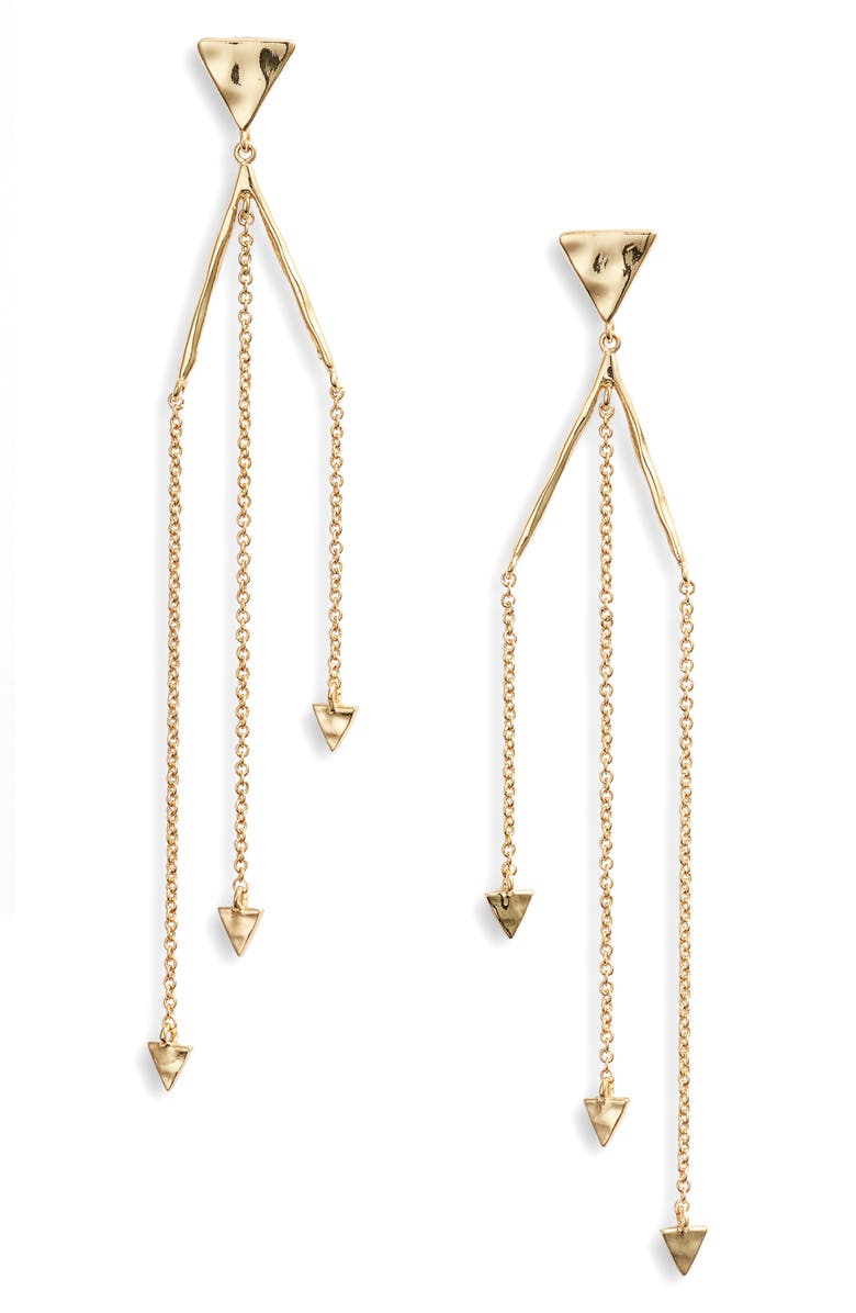 Gorjana Accessories Luca Triangle Drop Earrings