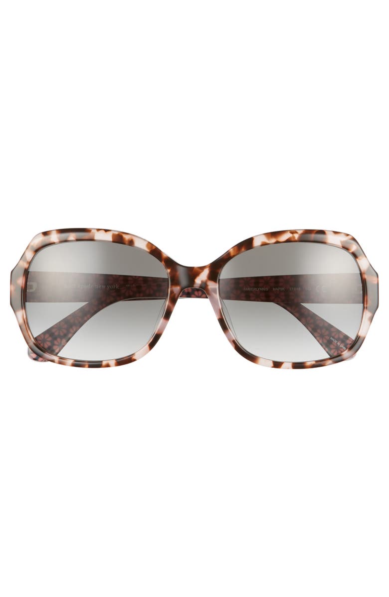 Shop Kate Spade Amberlynn 57mm Sunglasses In Havana/ Pink