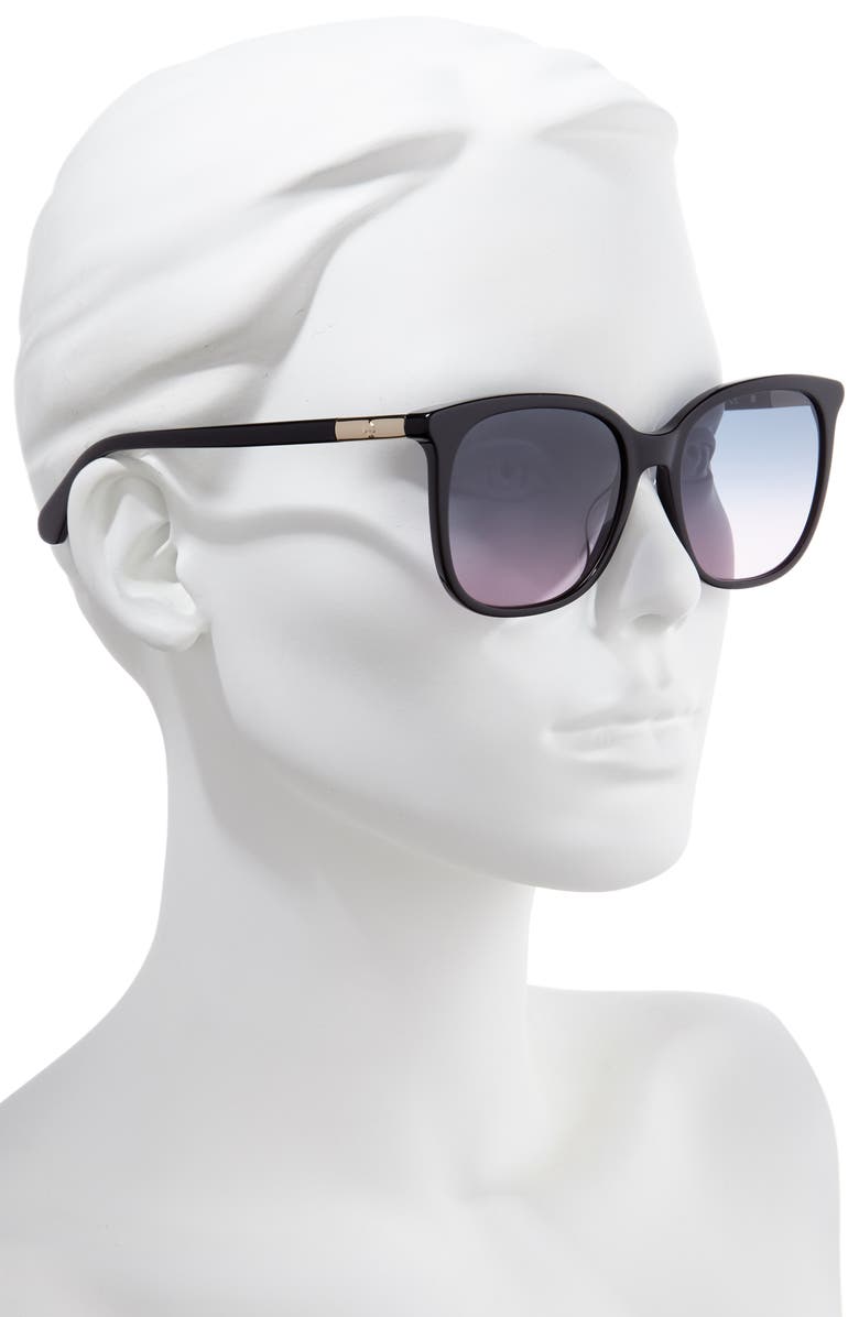KATE SPADE CAYLIN 54MM GRADIENT SQUARE SUNGLASSES,CAYLINS