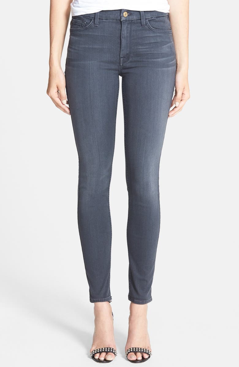 7 For All Mankind® High Waist Ankle Skinny Jeans (Grey) | Nordstrom