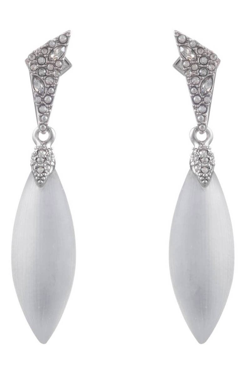 Alexis Bittar CRYSTAL ENCRUSTED DROP EARRINGS