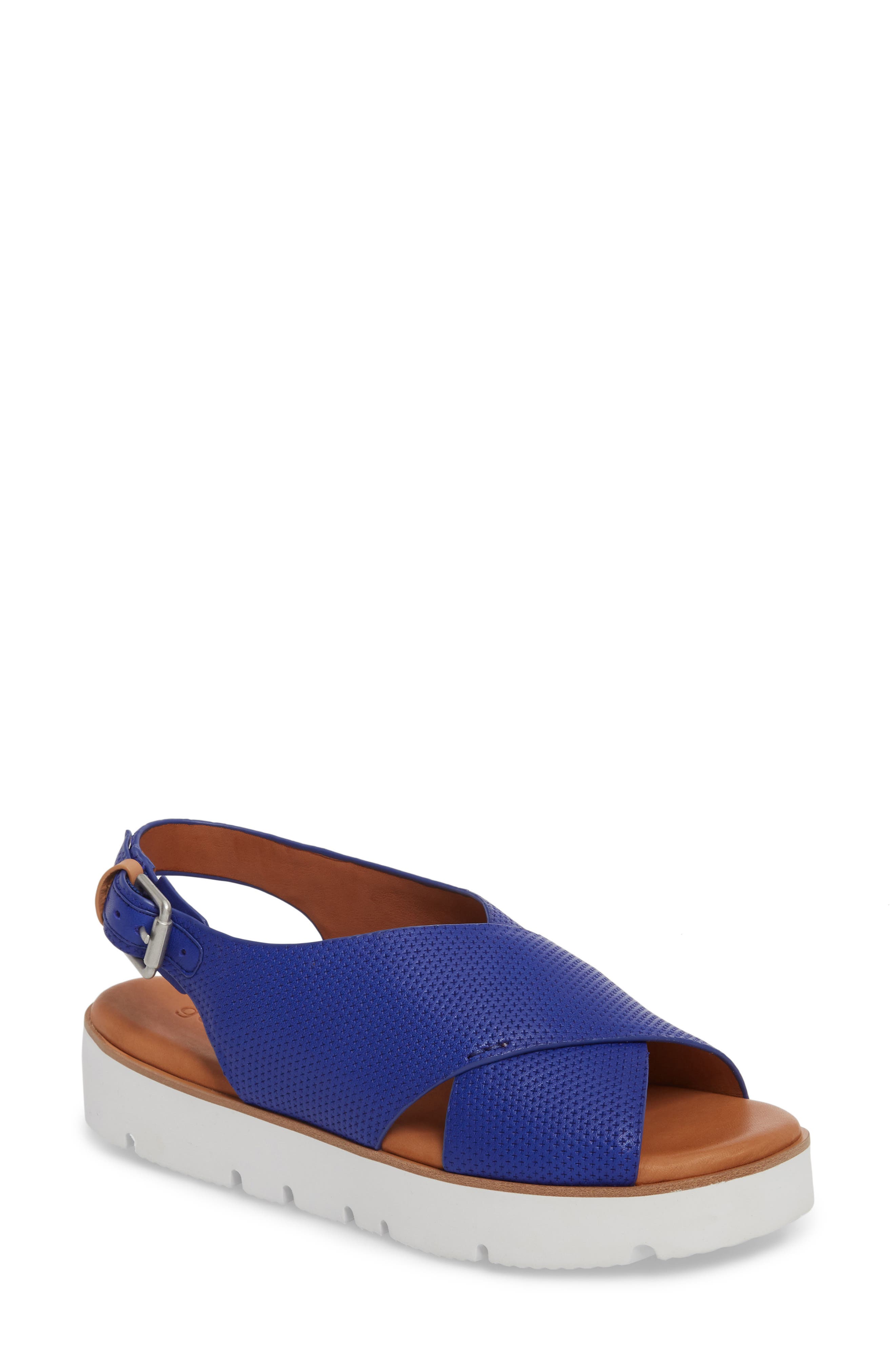 Gentle Souls By Kenneth Cole Kiki Platform Sandal, Blue