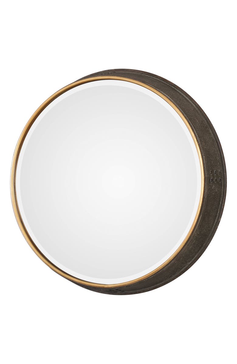 Uttermost Sivant Antiqued Gold Round Mirror Nordstrom Uttermost Sivant Antiqued Gold Round Mirror Main Color With Bronze Wash
