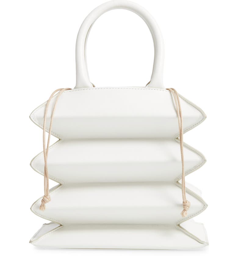 Staud Bags HUTTON ACCORDION BAG - WHITE