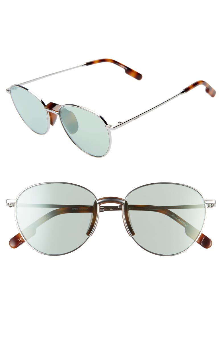 KENZO 53MM INTERNATIONAL FIT ROUND SUNGLASSES,KZ40011IW5313A