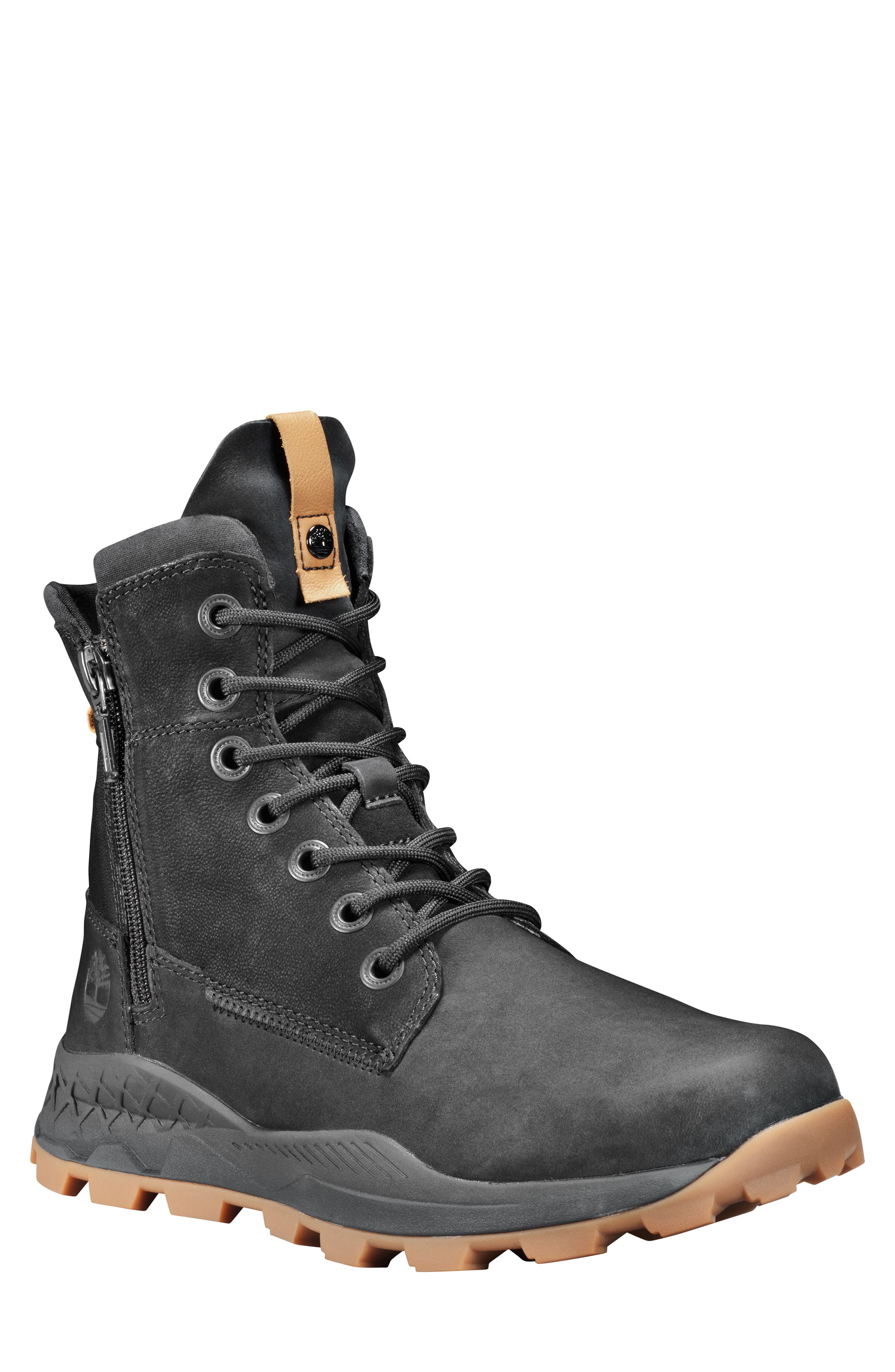 Timberland Brooklyn Waterproof Plain Toe Boot- Black