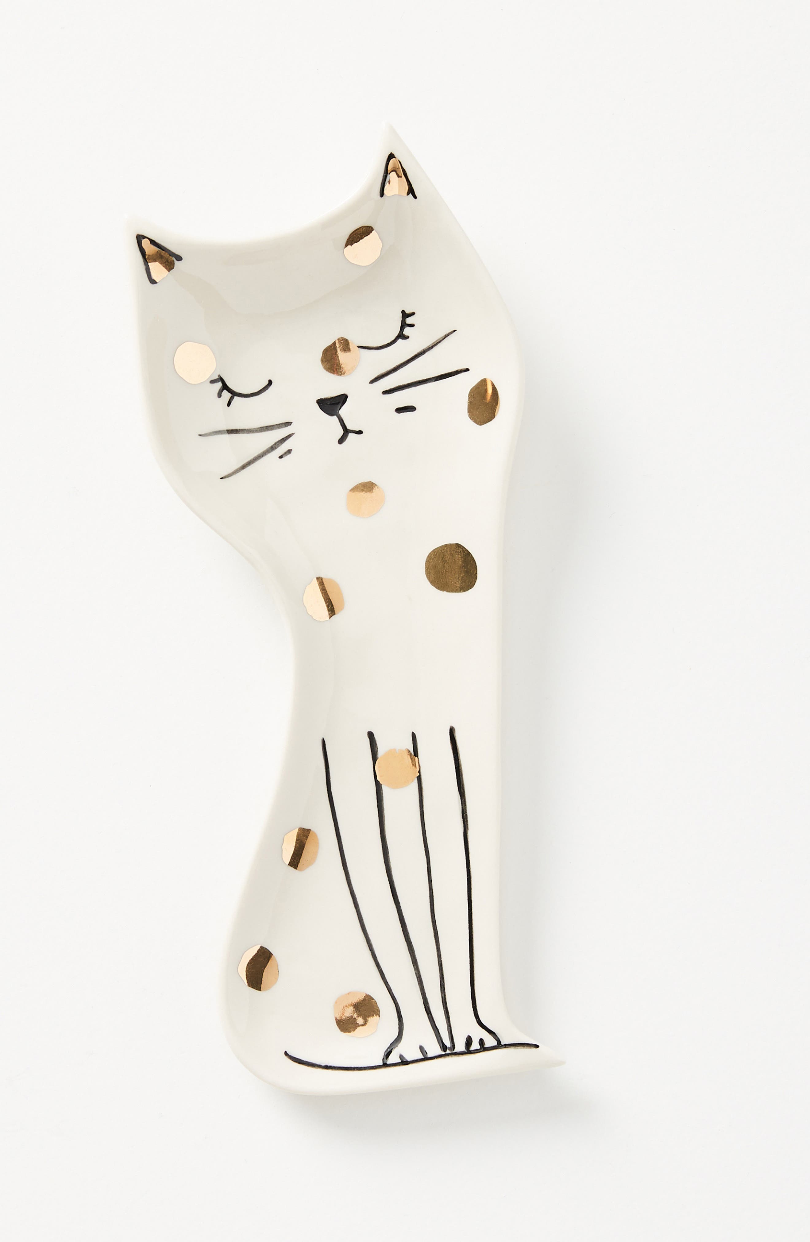 Anthropologie Polka Dot Cat Spoon Rest Nordstrom