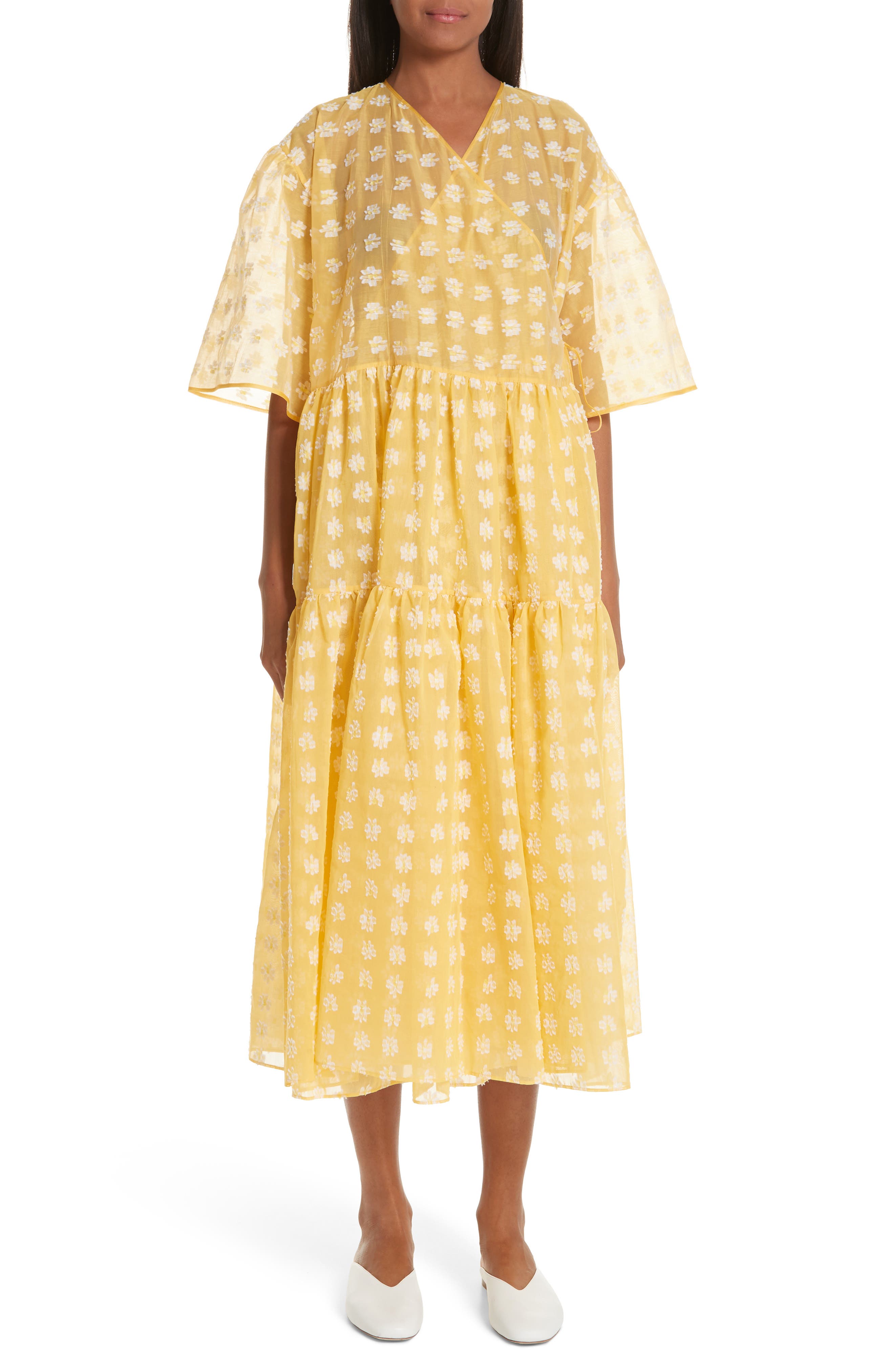 Cecilie Bahnsen Patricia Wrap Dress, White