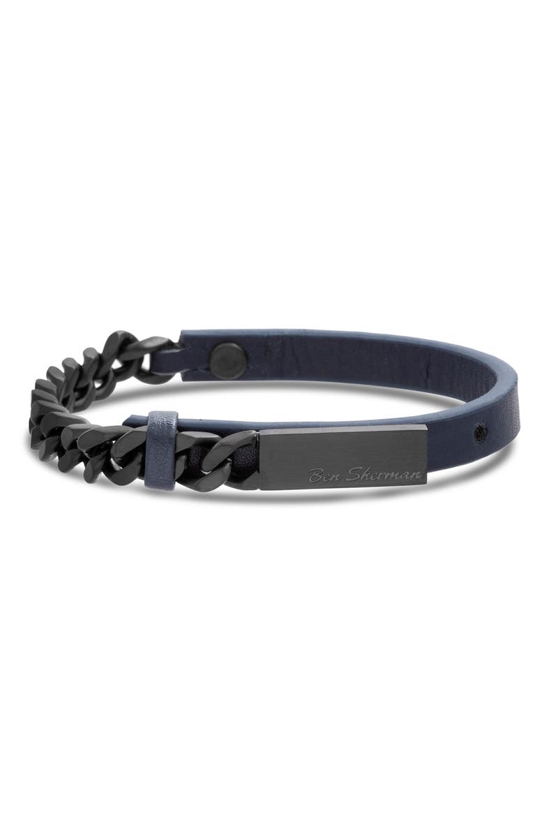 Ben Sherman Leather & Chain Bracelet | Nordstrom