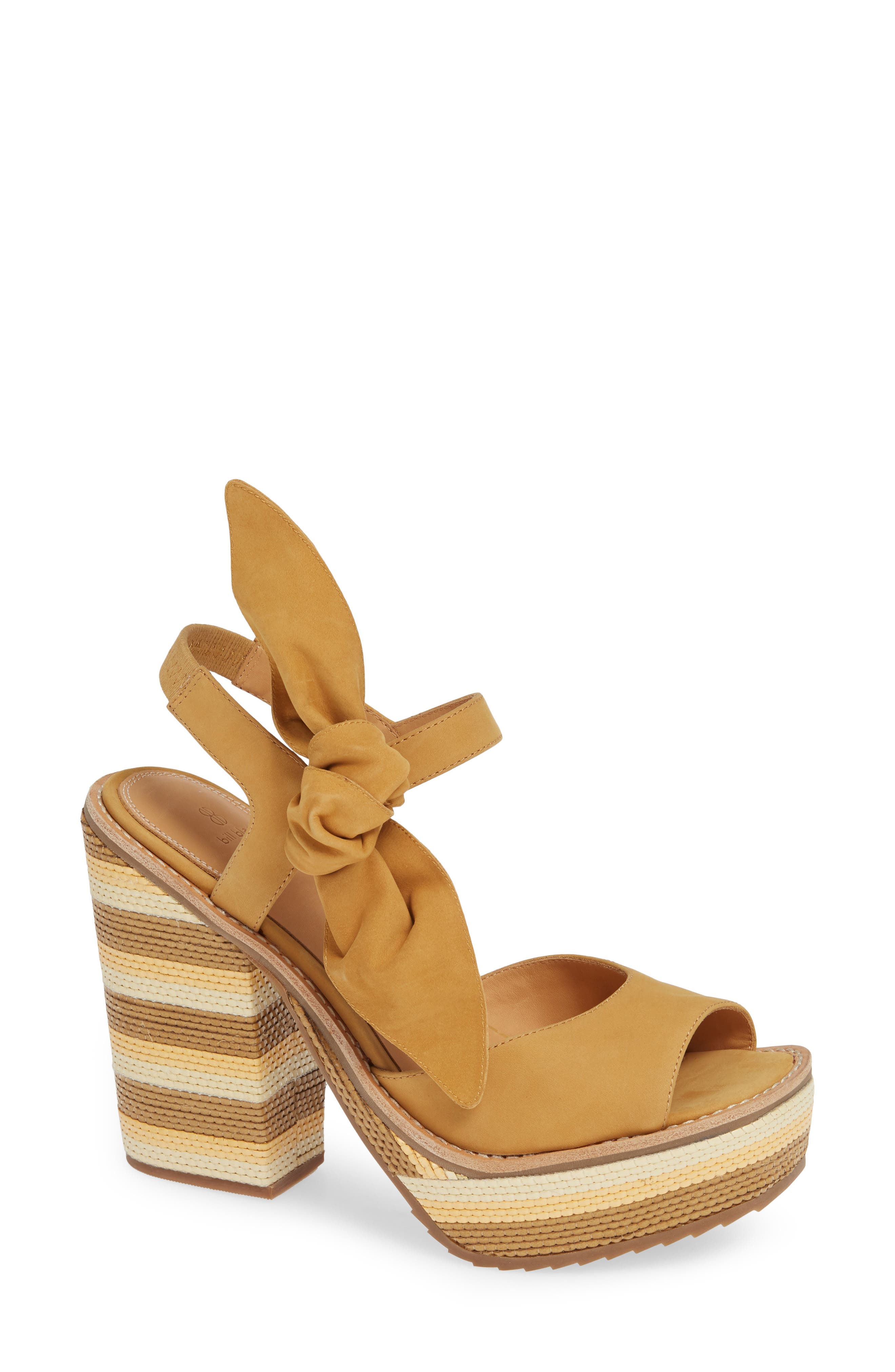 Bill Blass Bolton Platform Sandals, Brown