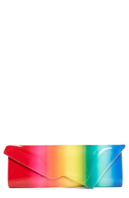 Christian Louboutin Clutch SO KATE RAINBOW LEATHER CLUTCH - RED