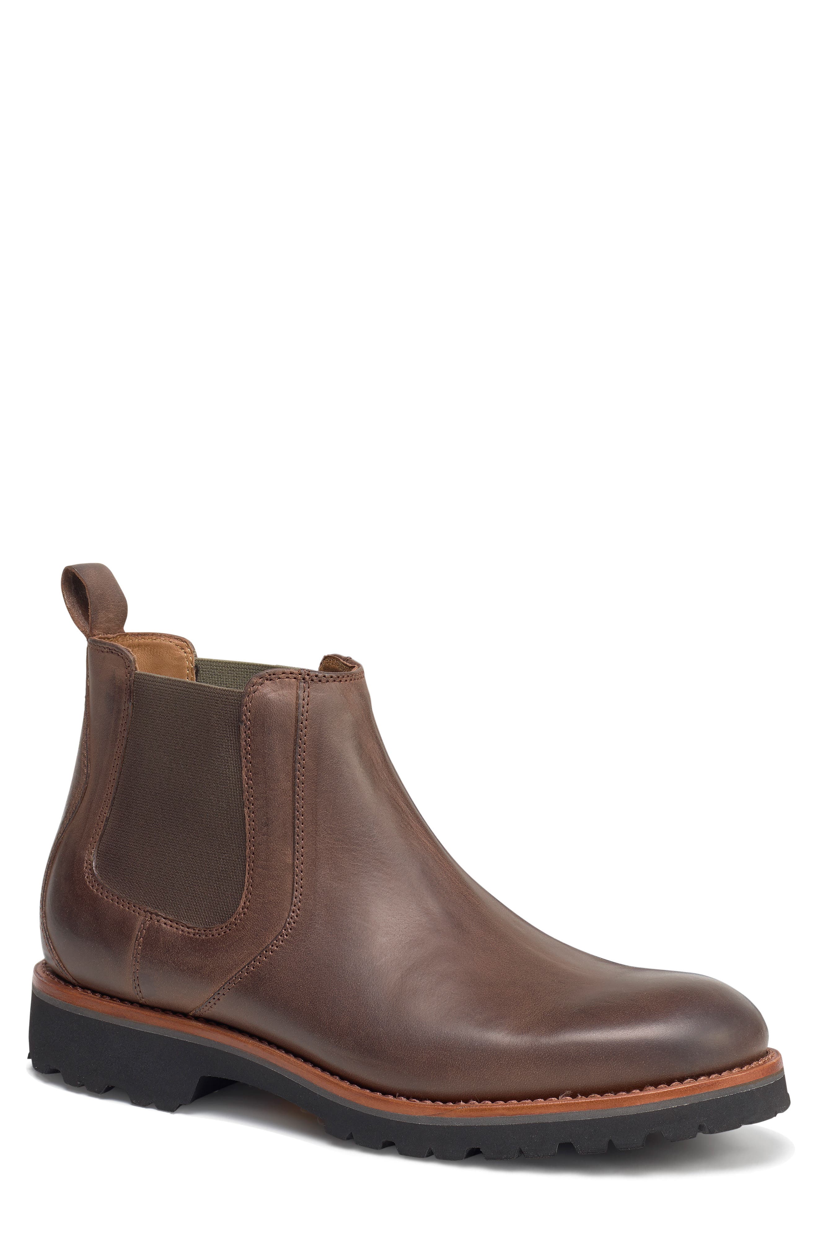 Trask Hastings Lugged Chelsea Boot- Brown