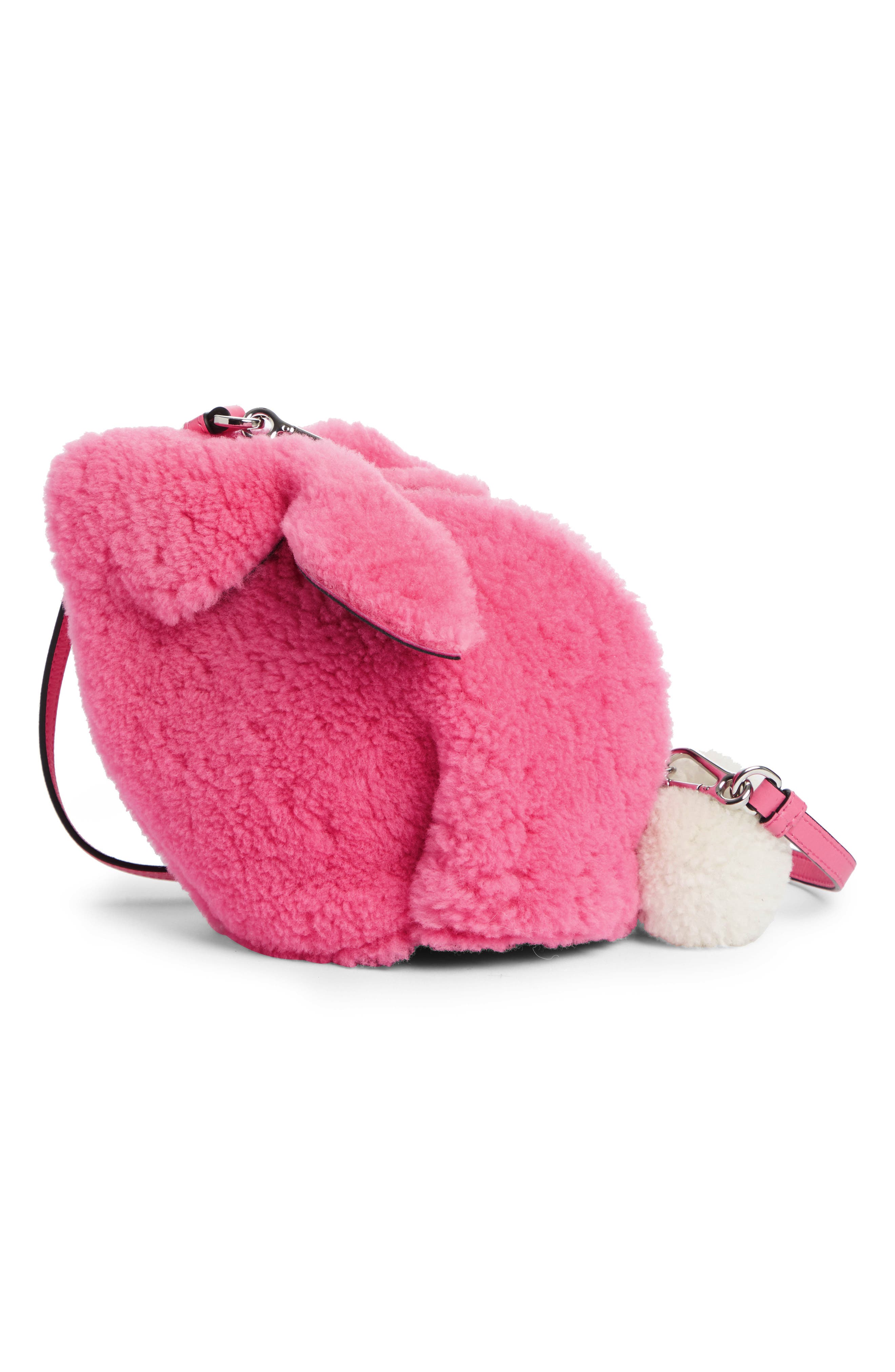 Loewe Mini Bunny Fuzzy Genuine Shearling Crossbody Bag Nordstrom