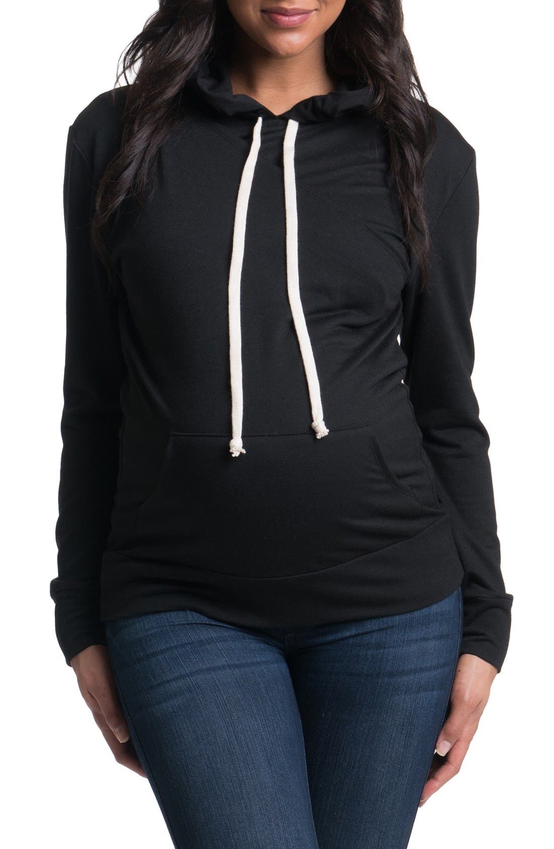 Bun Maternity 'Cozy' Maternity/Nursing Hoodie Nordstrom