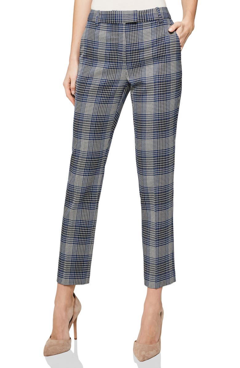 Reiss Pants JOSIE PLAID ANKLE TROUSERS