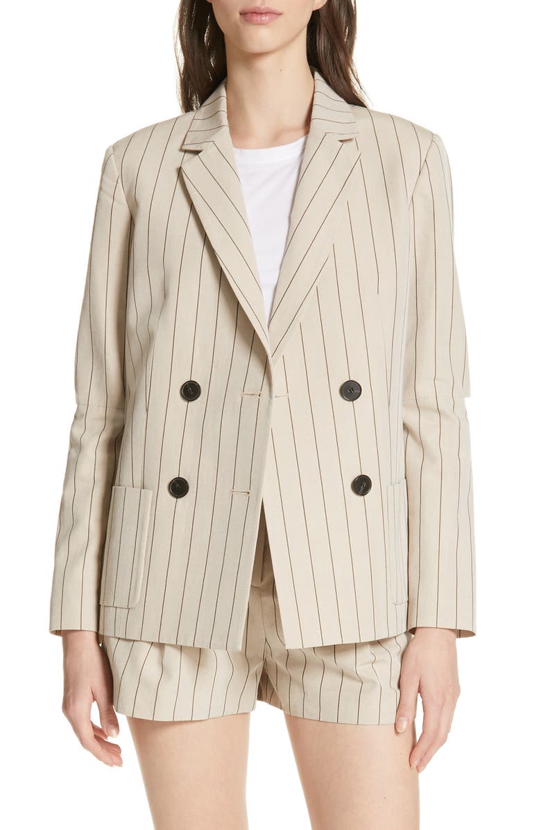 Tibi Blazers SLASH ELBOW TROPICAL WOOL BLAZER