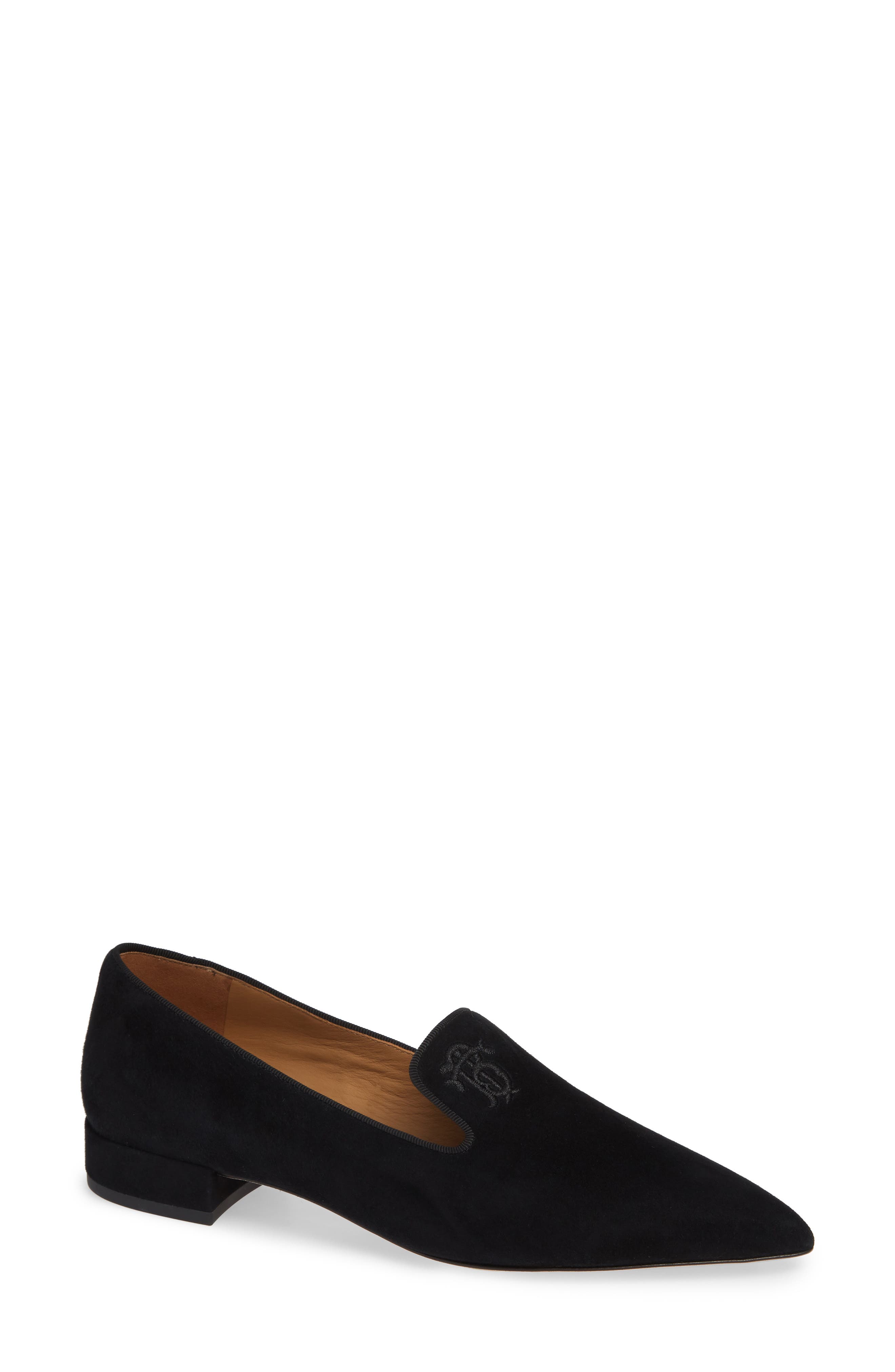 Tory Burch Pascal Pointy Toe Loafer, Black