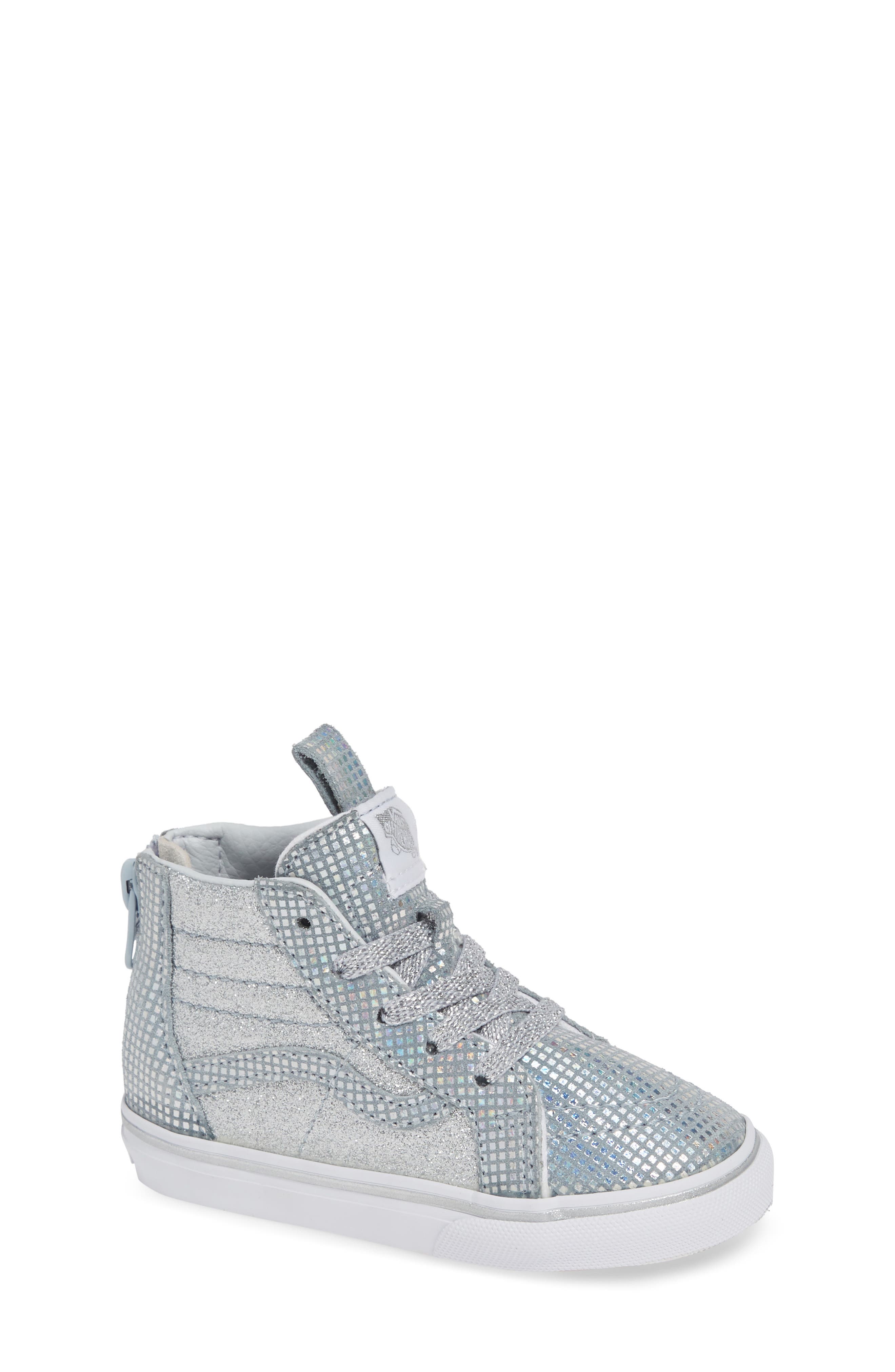 silver glitter vans toddler