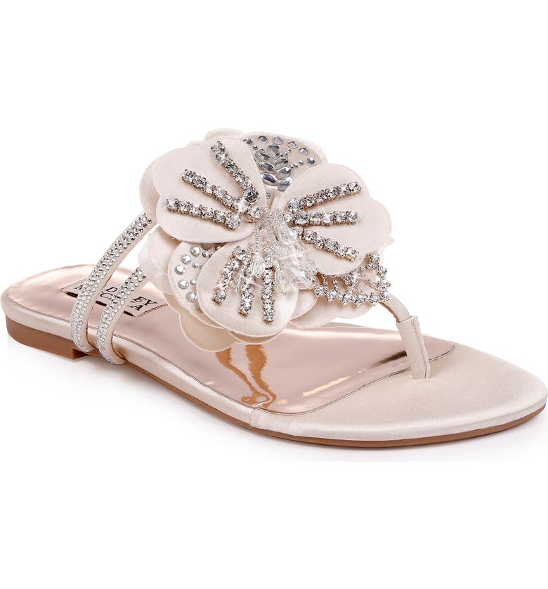 Badgley Mischka Sandals BADGLEY MISCHKA LAURIE EMBELLISHED SLIDE SANDAL
