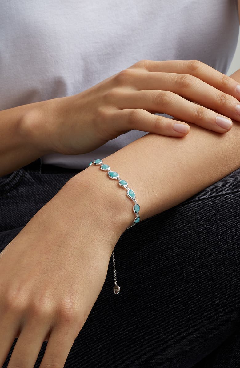 MONICA VINADER SIREN MINI NUGGET CLUSTER BRACELET,RP-BL-SIMC-ROS