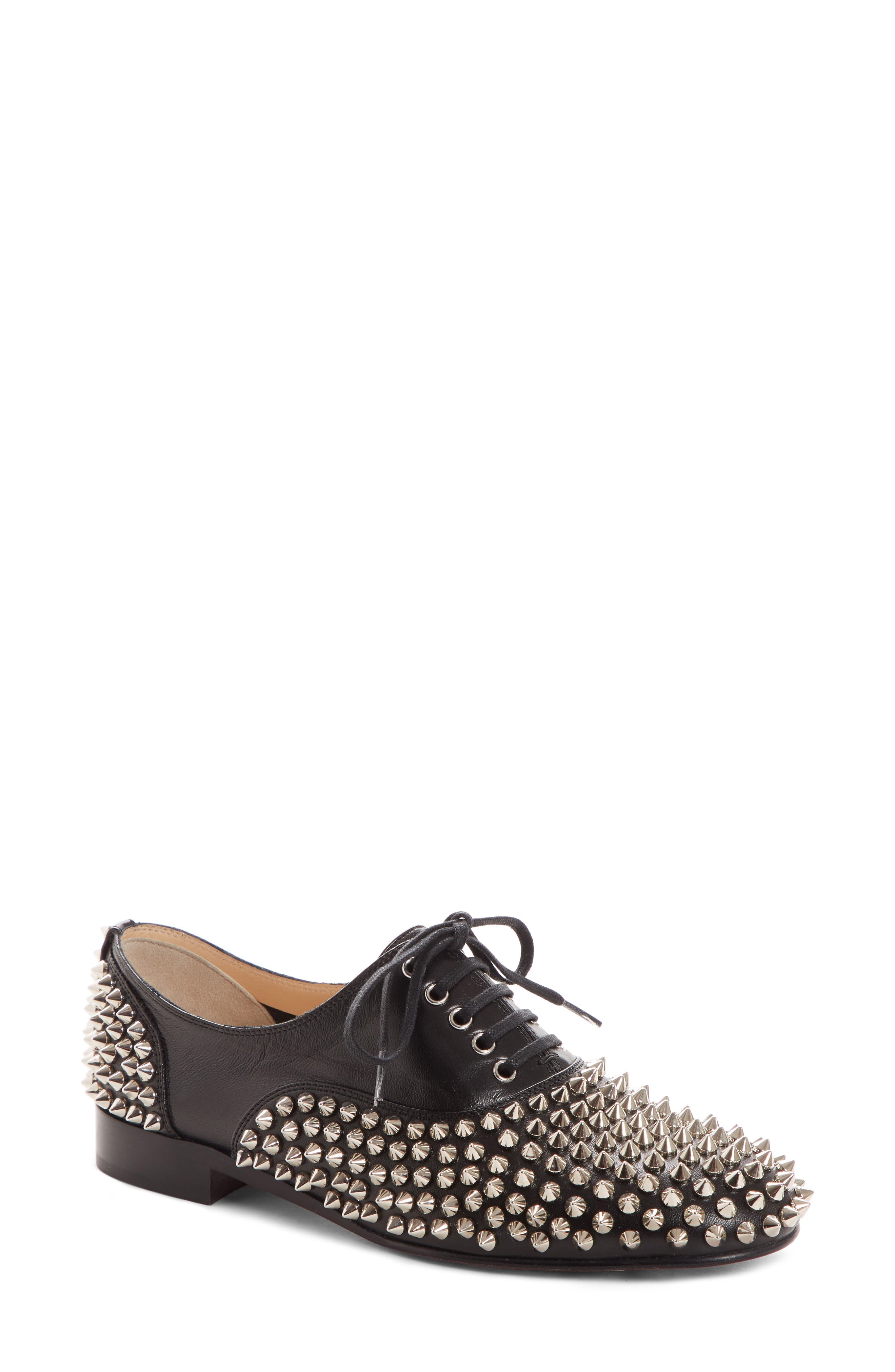 Christian Louboutin Freddy Spiked Loafer (Women) Nordstrom