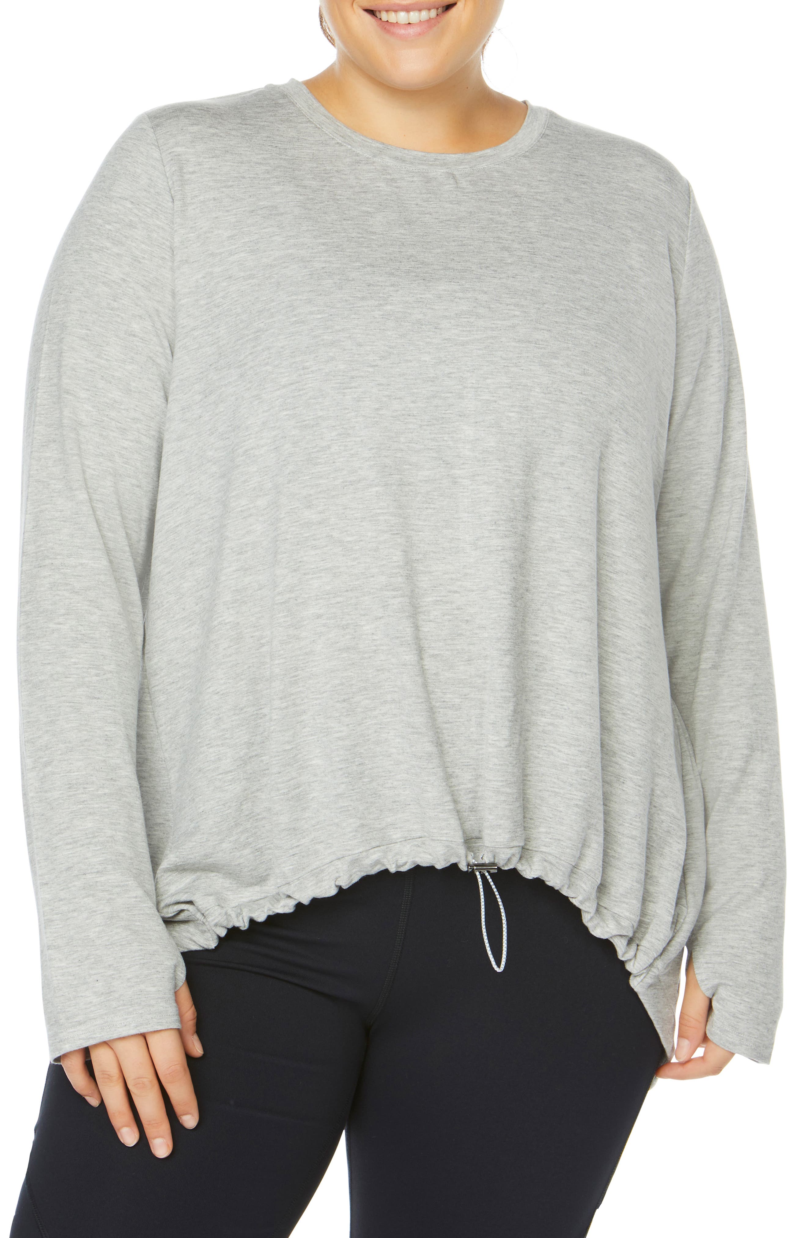 Plus Size Shape Activewear Opt Out High/low Sweatshirt