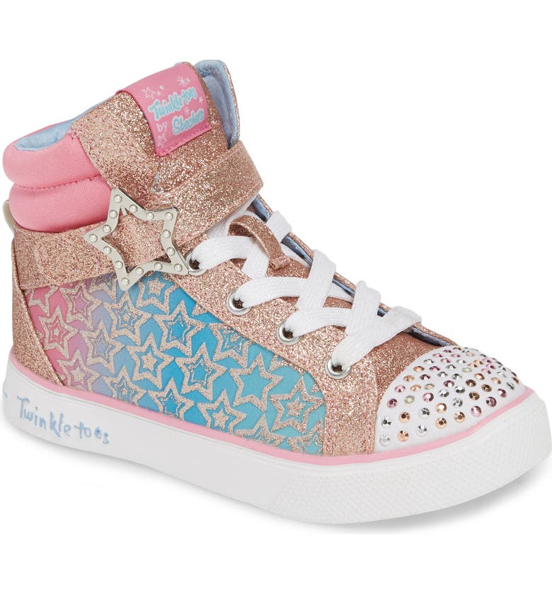 SKECHERS Twinkle Toes Breeze 2.0 LightUp High Top Sneaker SKECHERS Twinkle Toes Breeze 2.0 LightUp High Top Sneaker