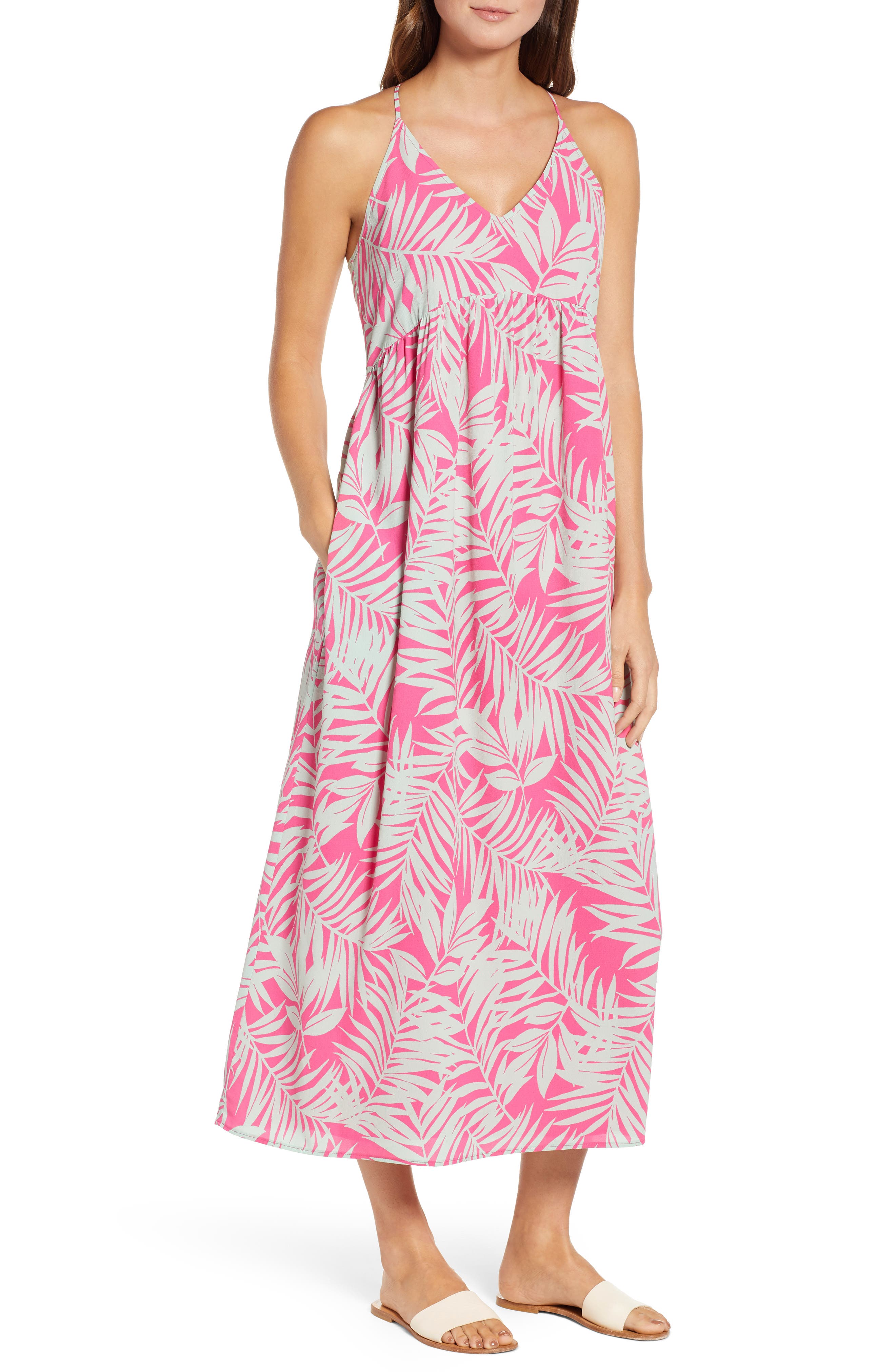 Petite Gibson X Hi Sugarplum! Palm Springs Festival Maxi Dress, Pink