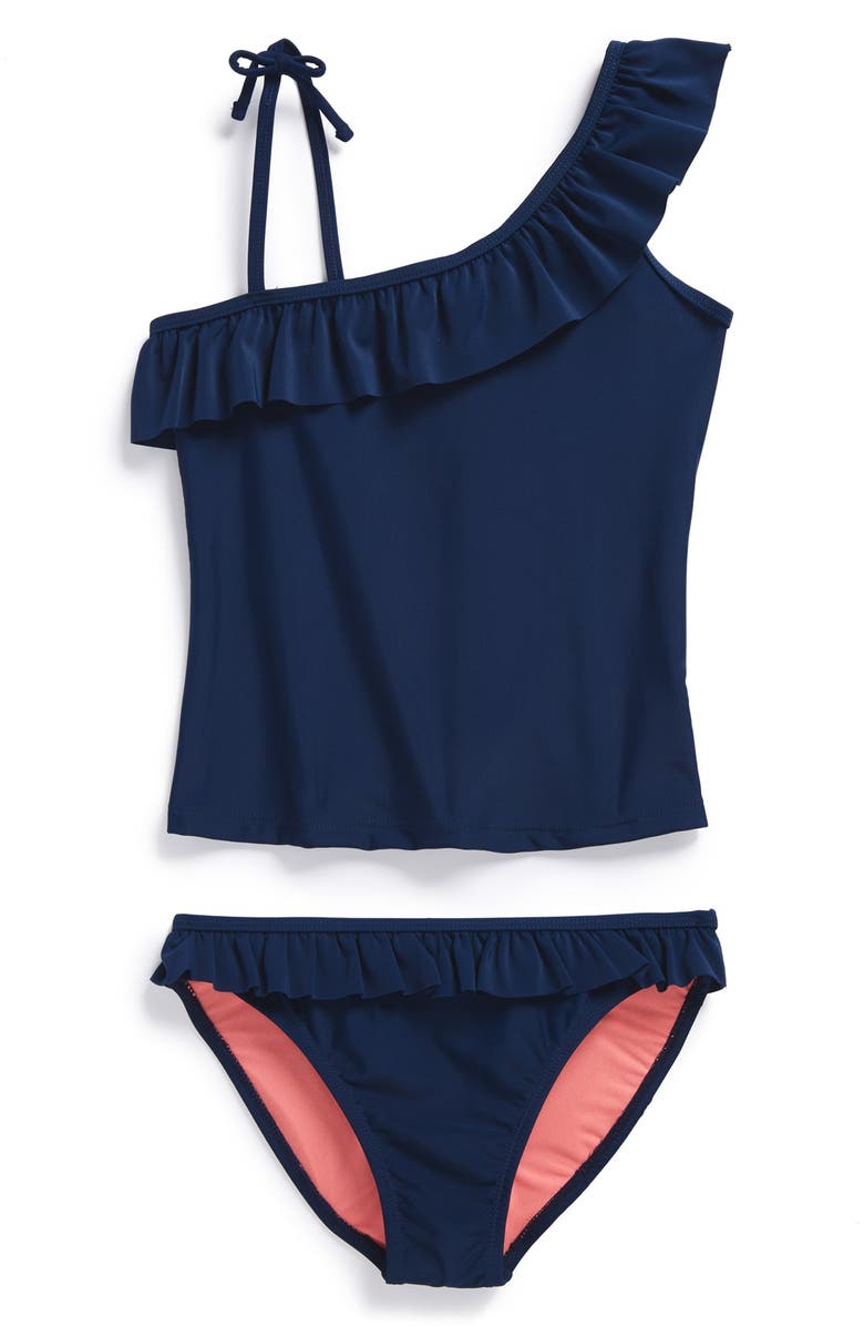 Jessica Simpson Ruffle Tankini Two Piece Swimsuit Big Girls