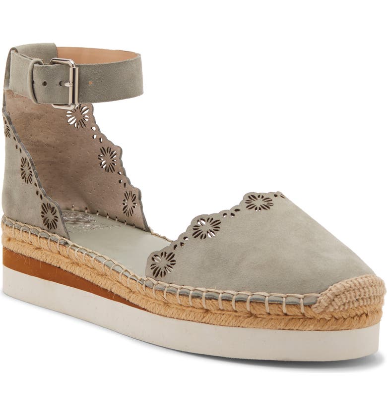 Breshan Ankle Strap Espadrille Wedge, Main, color, PEA POD SUEDE