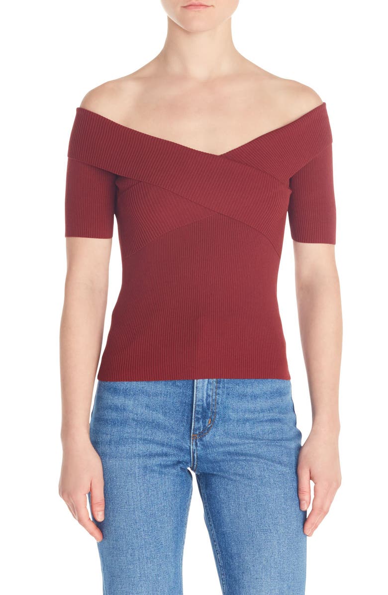 Sandro Tops MUNN OFF-THE-SHOULDER TOP