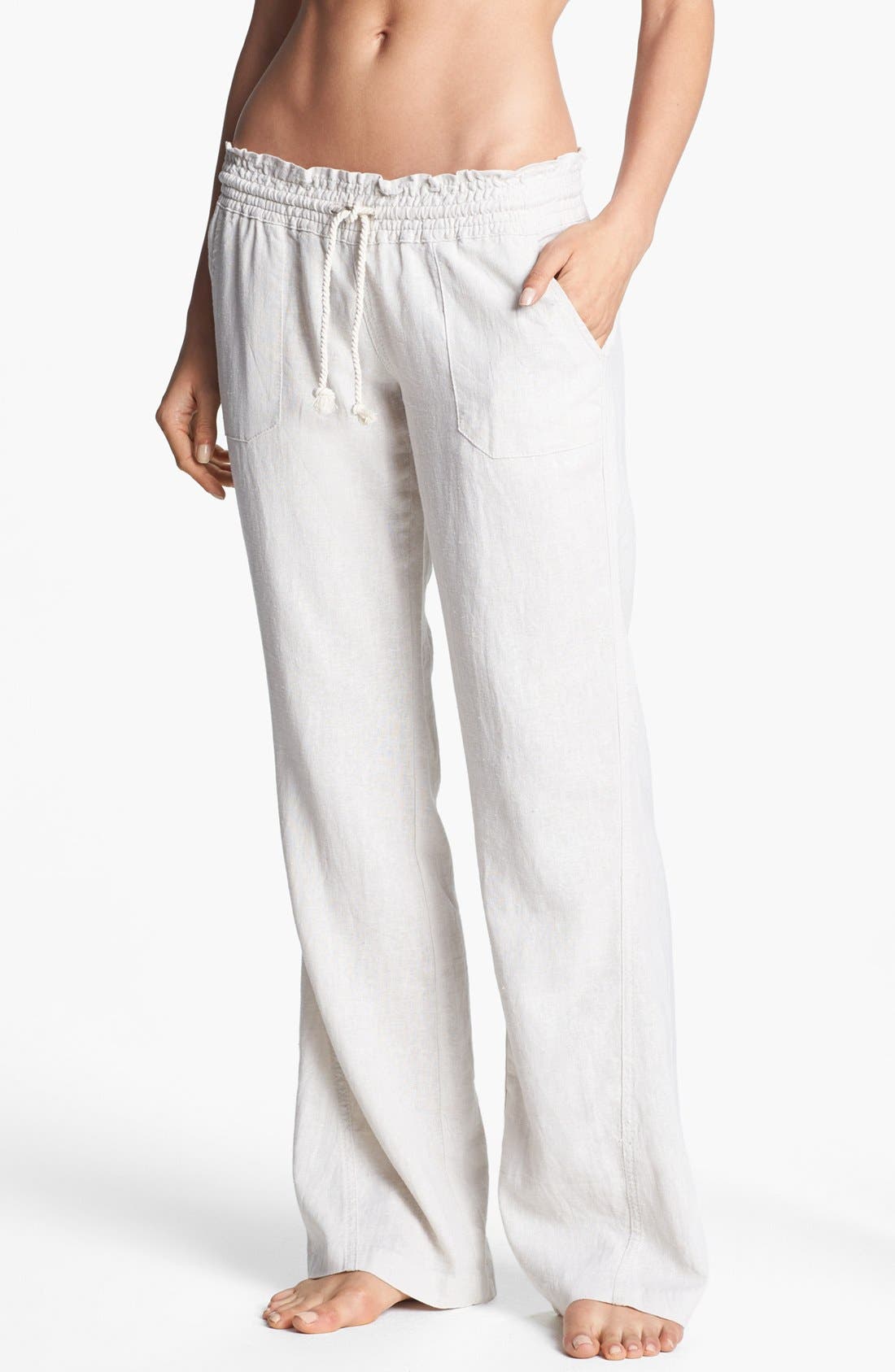 Roxy Oceanside Linen Blend Beach Pants 