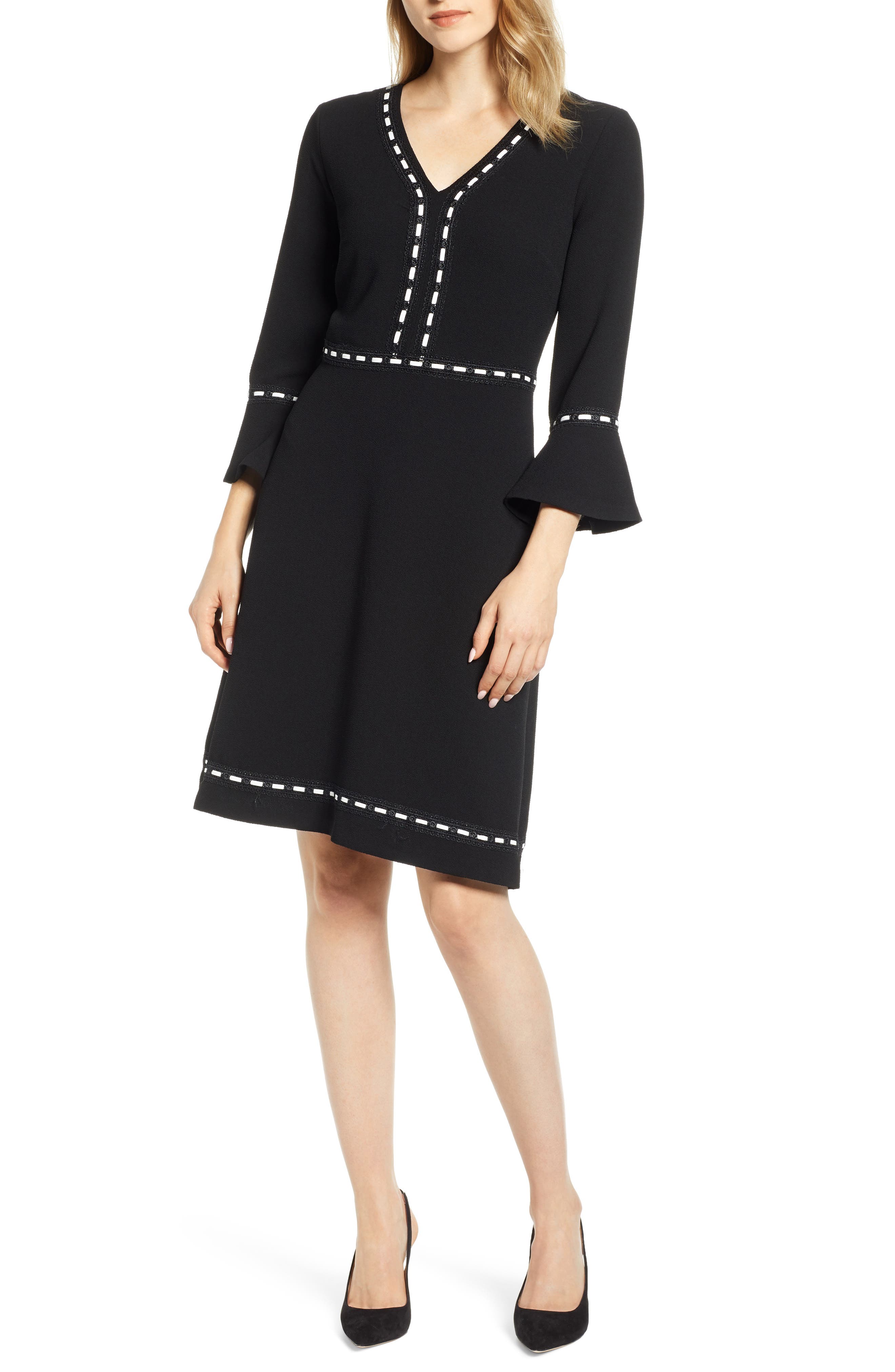 Karl Lagerfeld Paris Bell Sleeve Sheath Dress Nordstrom