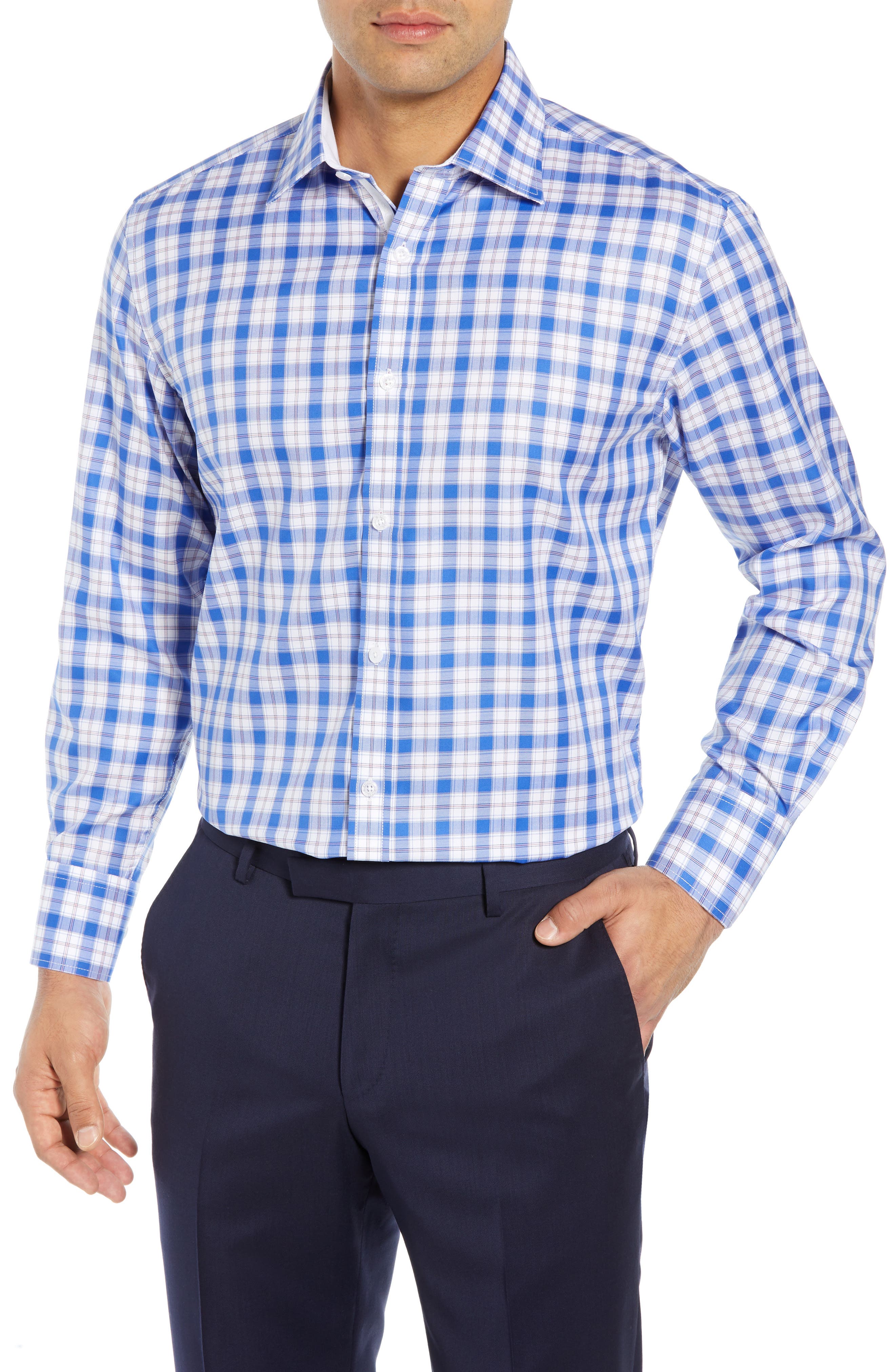 English Laundry Regular Fit Plaid Dress Shirt Nordstrom
