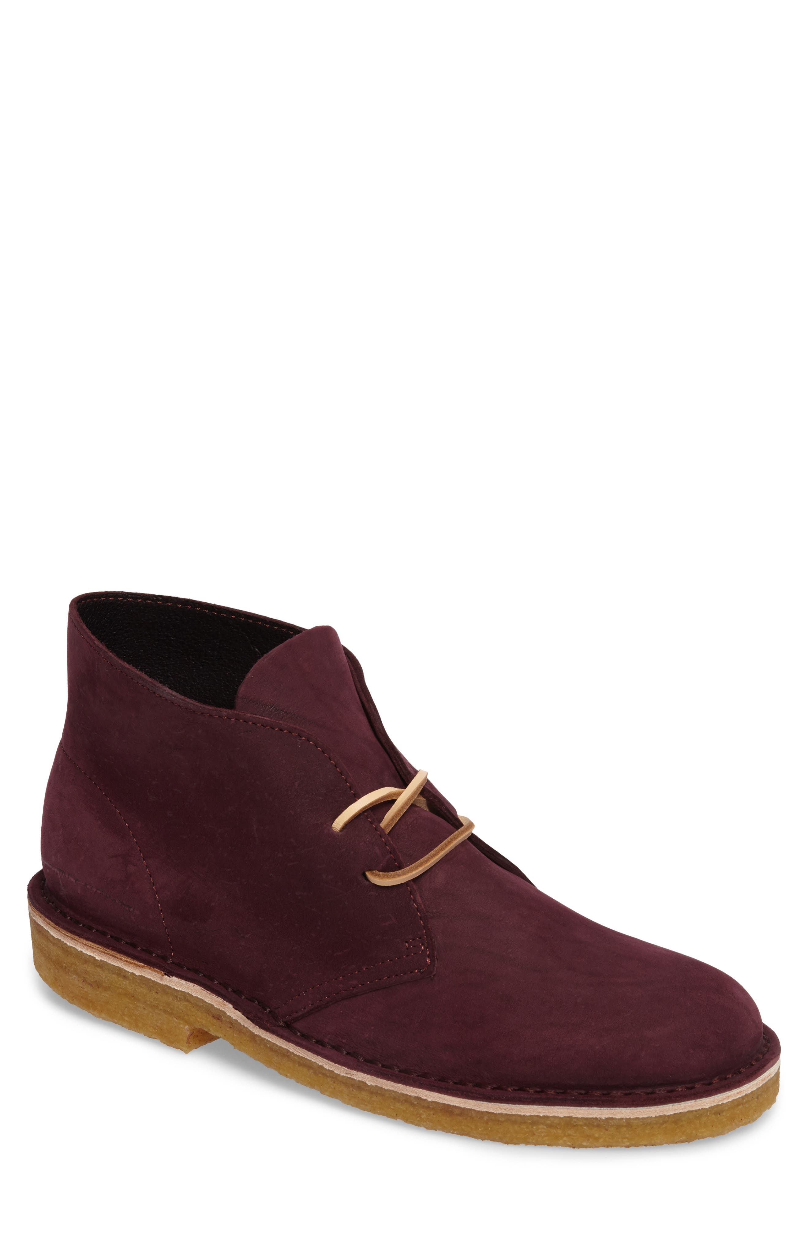 Clarks Desert Chukka Boot- Burgundy