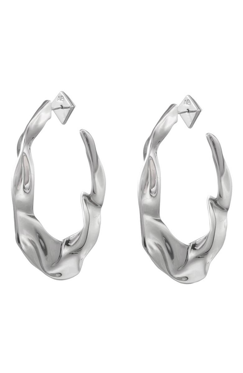 Alexis Bittar CRUMPLED HOOP EARRINGS