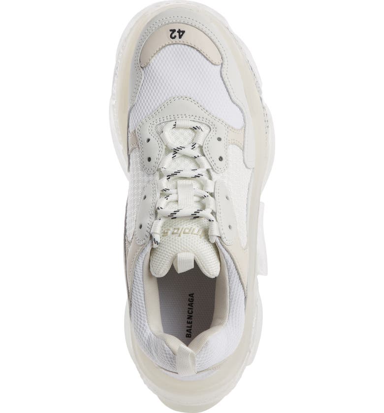 BALENCIAGA TRIPLE S CLEAR SOLE TRAINER SNEAKER,541624W09E1
