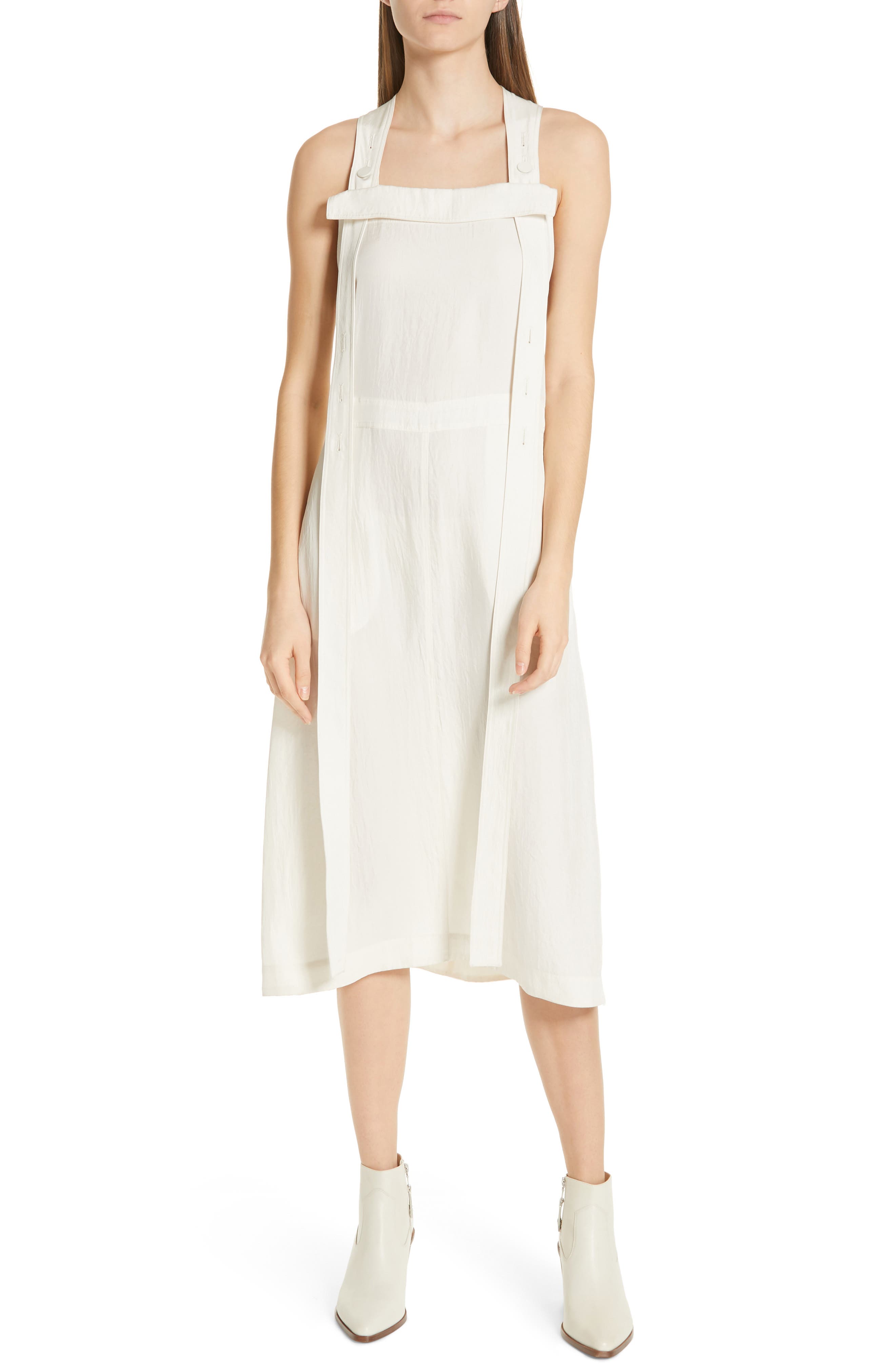 Rag & Bone Adrian Pinafore Dress, White