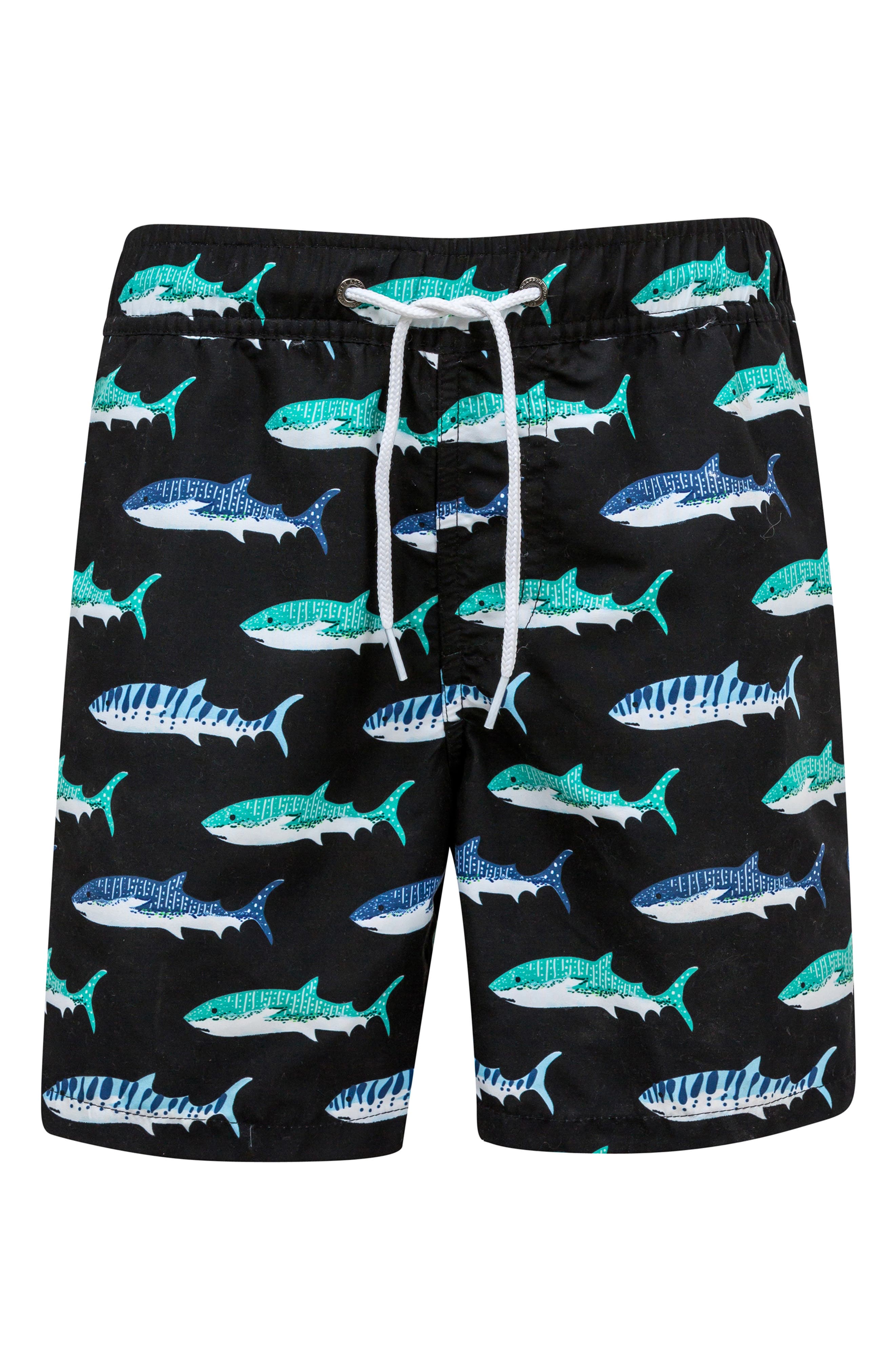 Snapper Rock Shark Swim Trunks (Toddler Boys, Little Boys & Big Boys