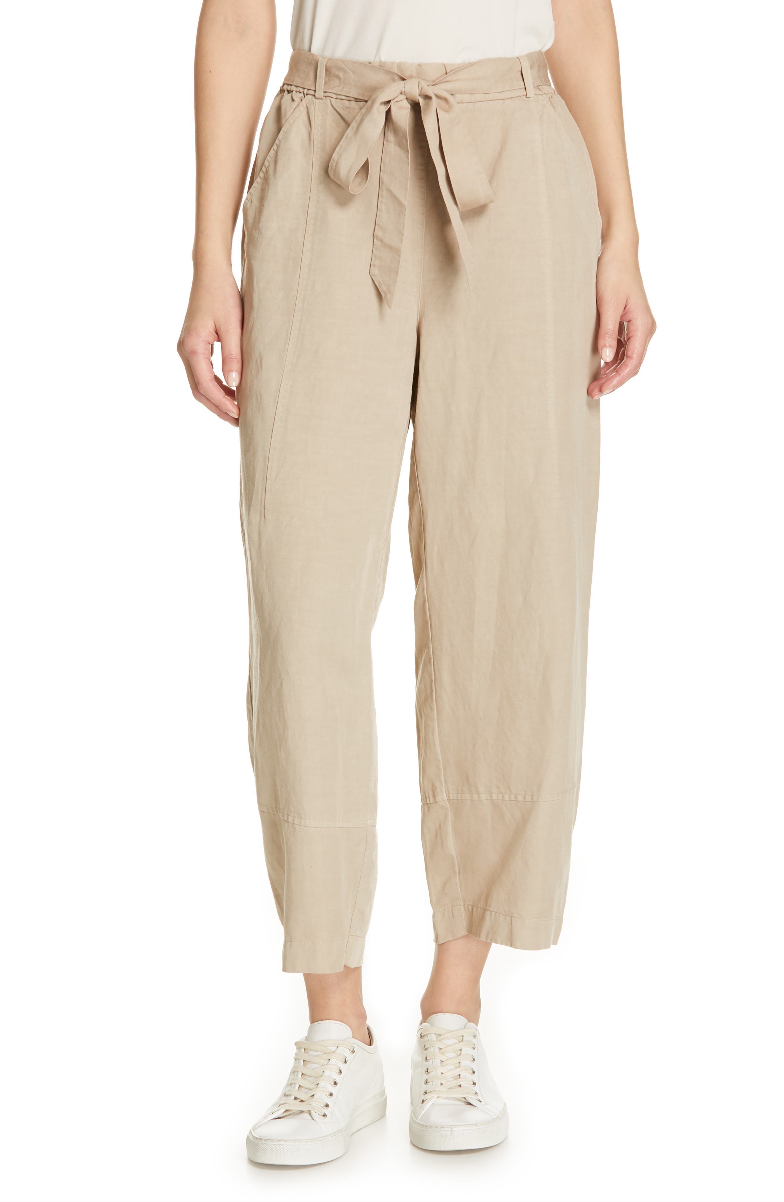 Lantern Twill Ankle Pants