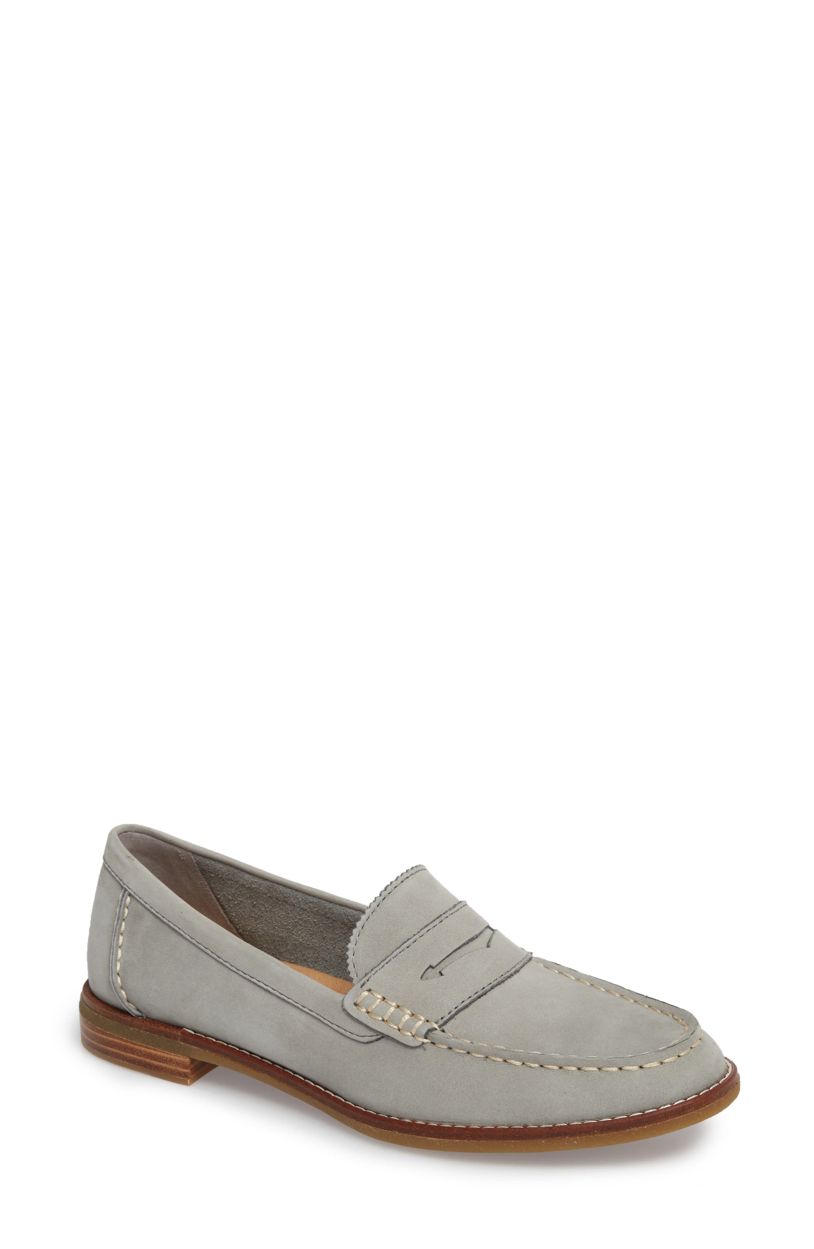 sperry seaport penny loafer tan