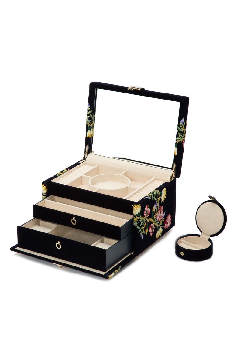 Wolf Zoe Medium Jewelry Box - Blue In Indigo