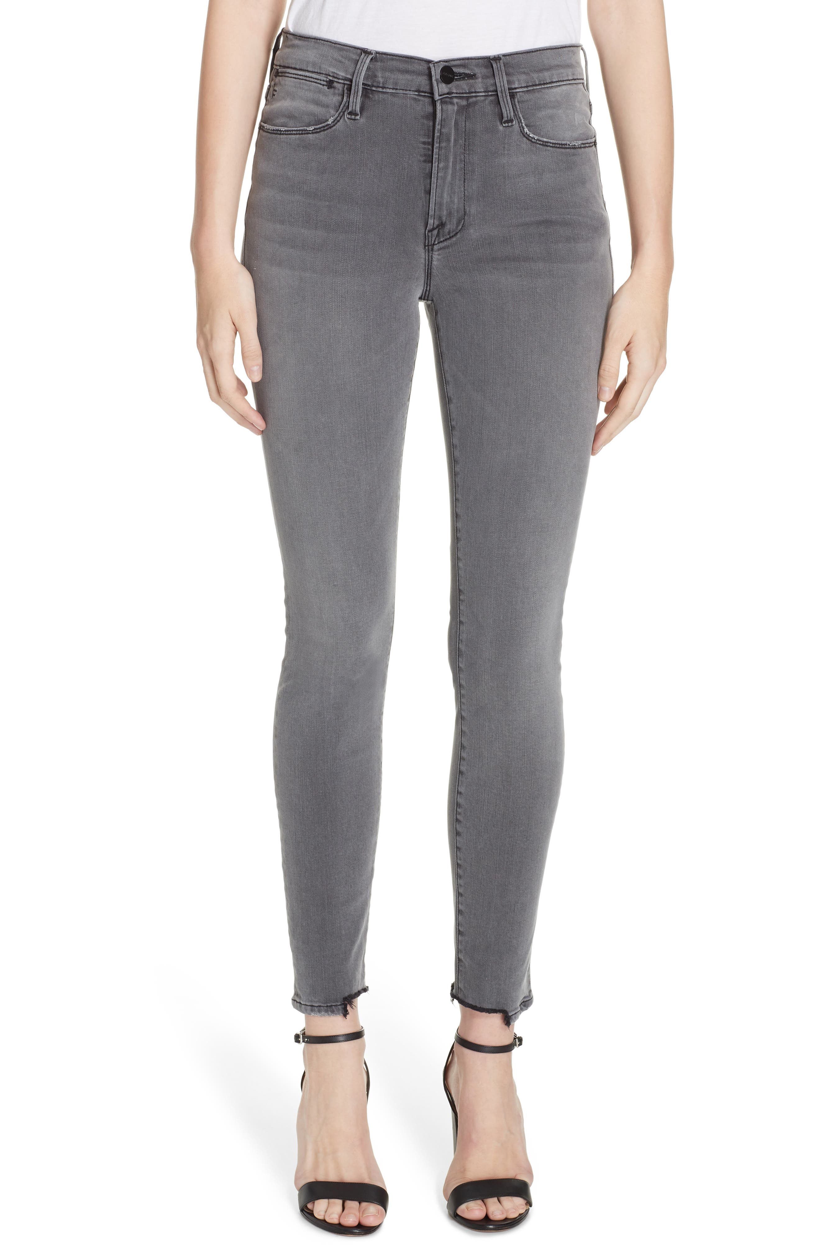 FRAME Le High Ankle Skinny Jeans (Dunaway) (Nordstrom Exclusive