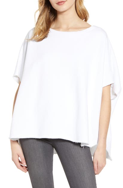 Frank Eileen Tee Lab Jersey Capelet In Whiteout Modesens