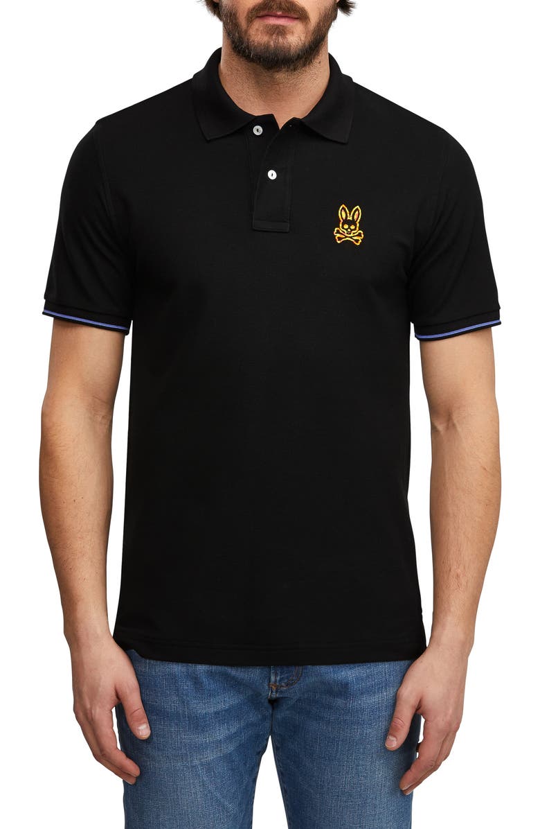 Psycho Bunny Tops NEON CAMO LOGO PIQUE POLO